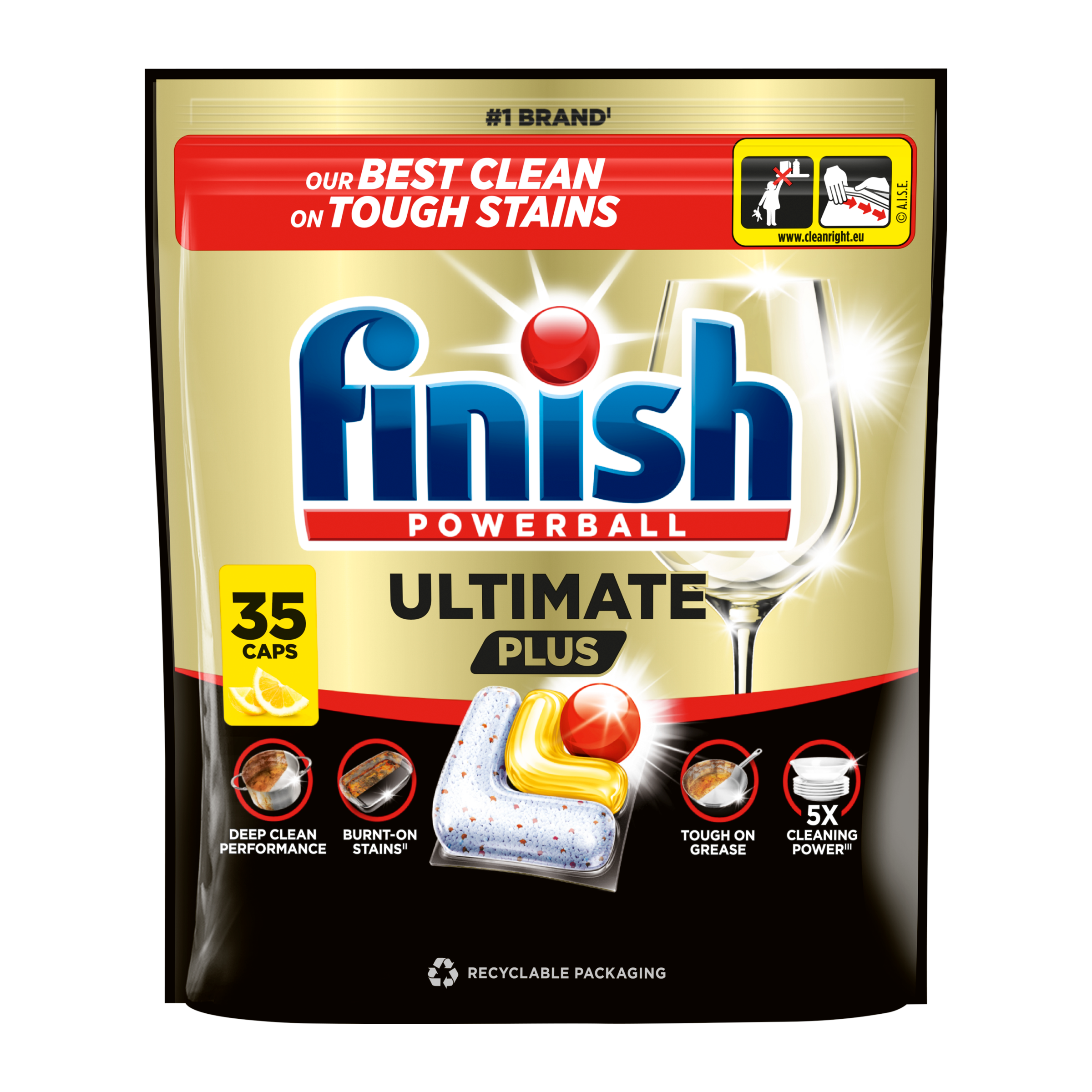 Tablety do myčky Ultimate Plus Lemon 35 ks