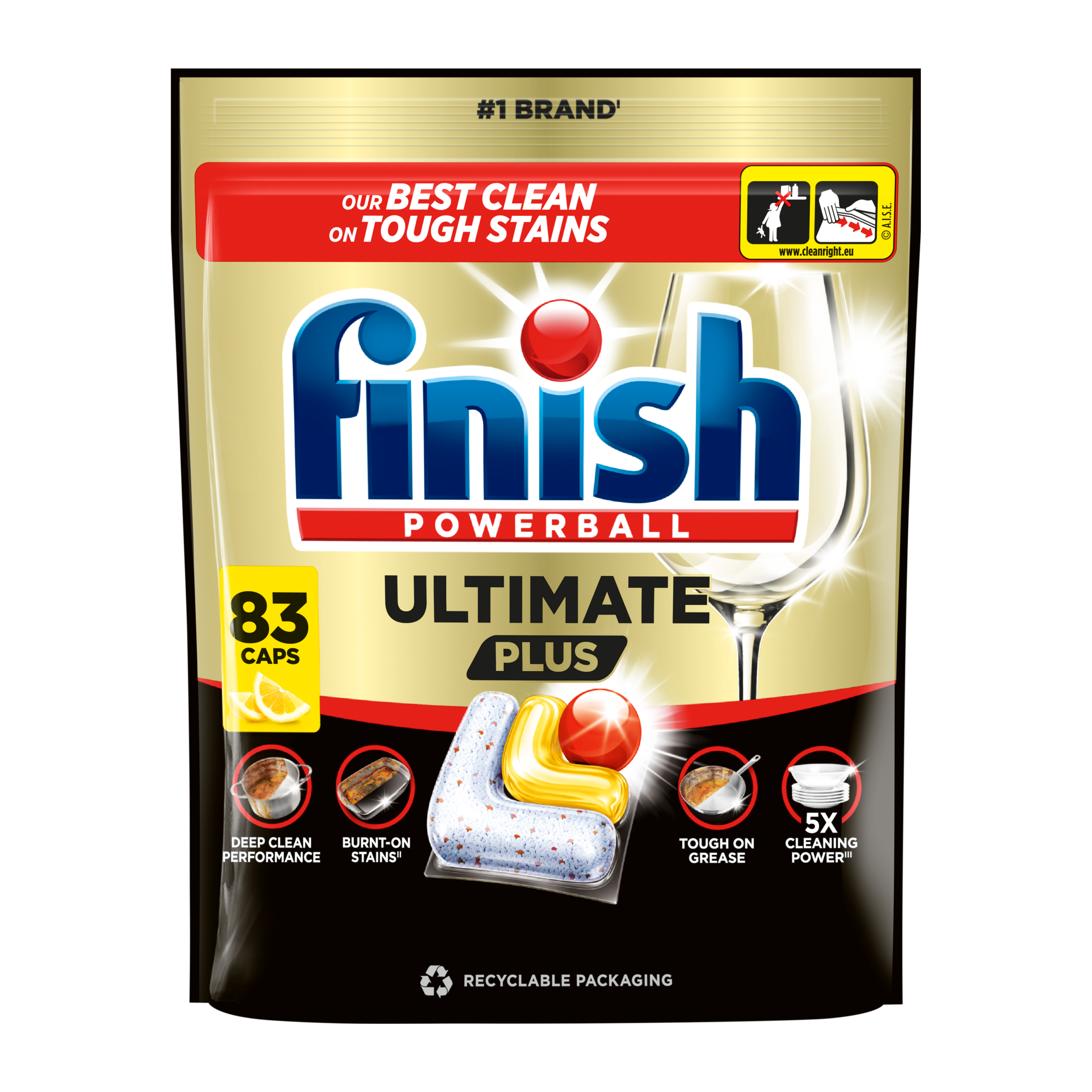Tablety do myčky Ultimate Plus Lemon 83 ks