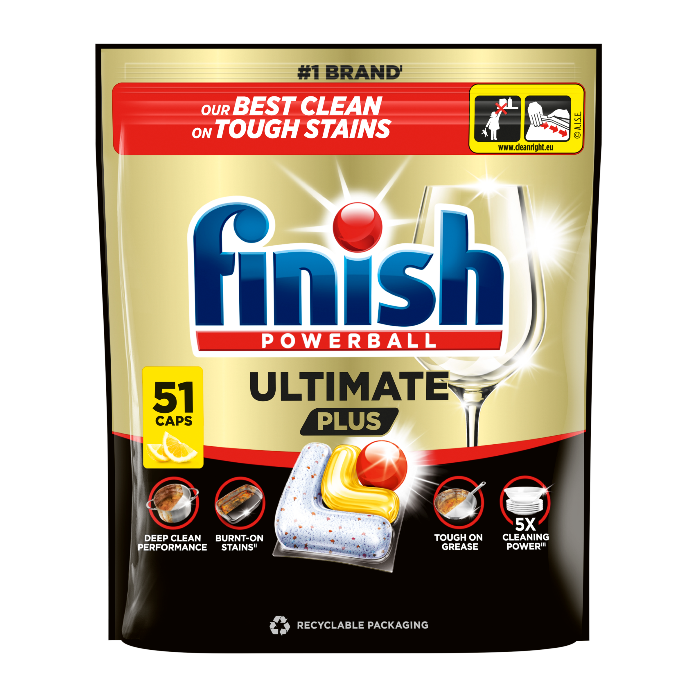Tablety do myčky Ultimate Plus Lemon 51 ks