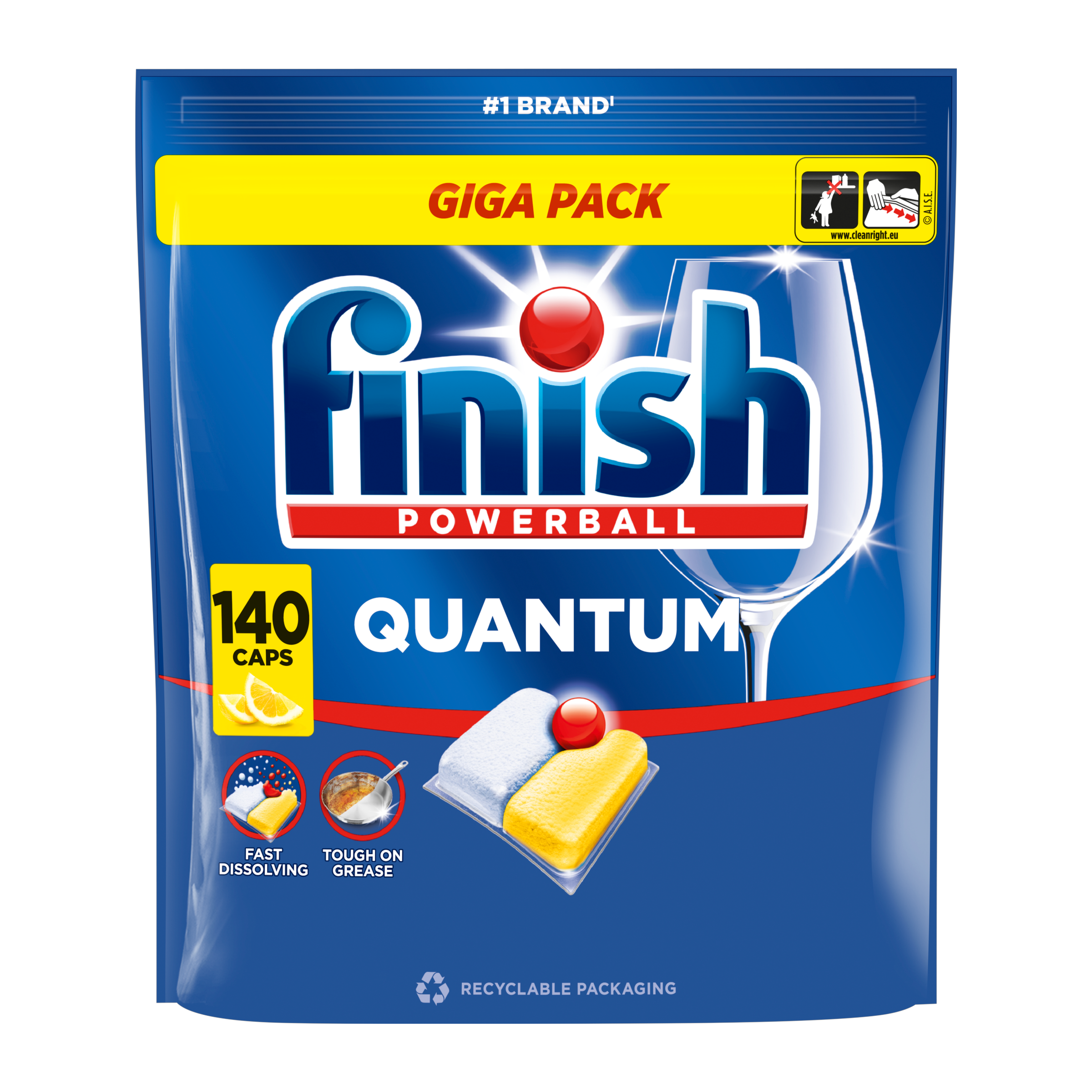 Tablety do myčky Quantum Lemon 140 ks
