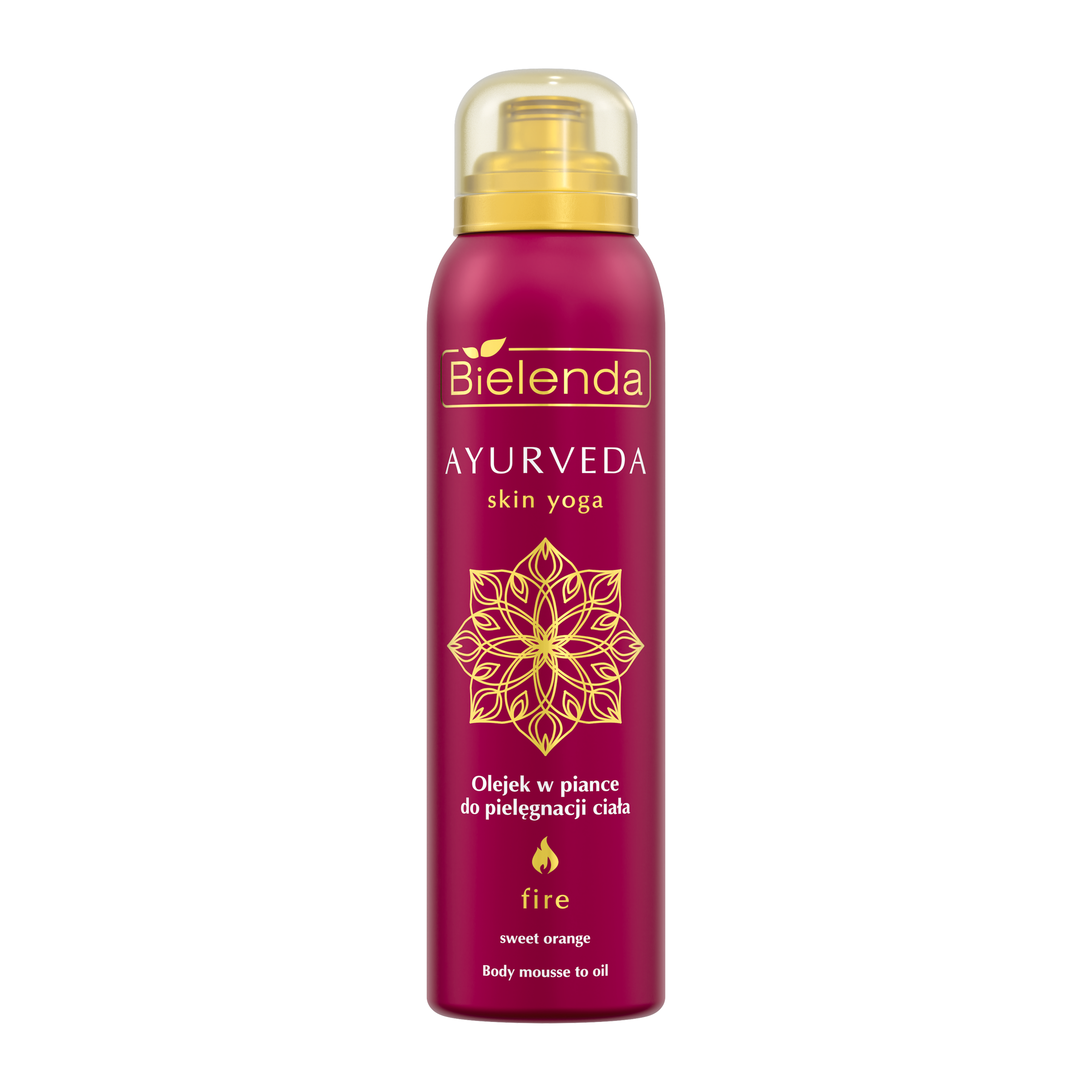 Tělový olej ve formě pěny Ayurveda Skin Yoga Pomeranč a jalovec