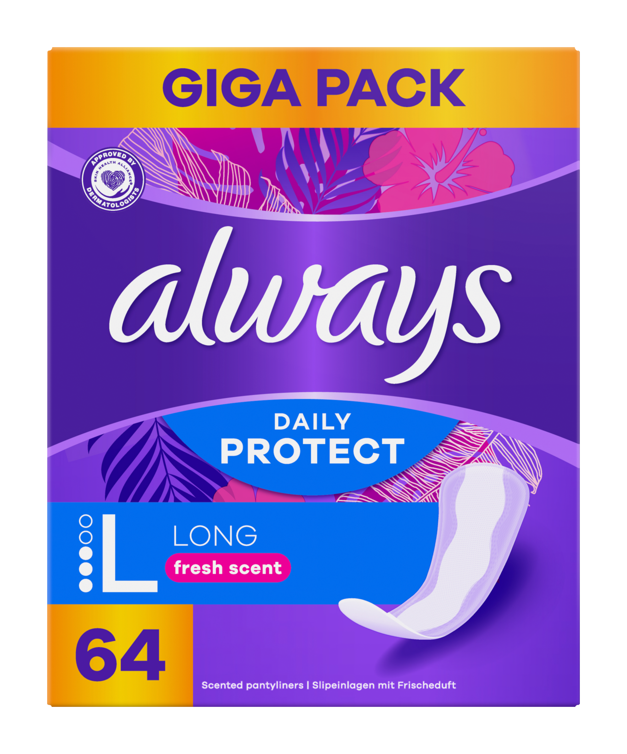 Always Slipové vložky Daily Protect Long 64 ks 64 ks