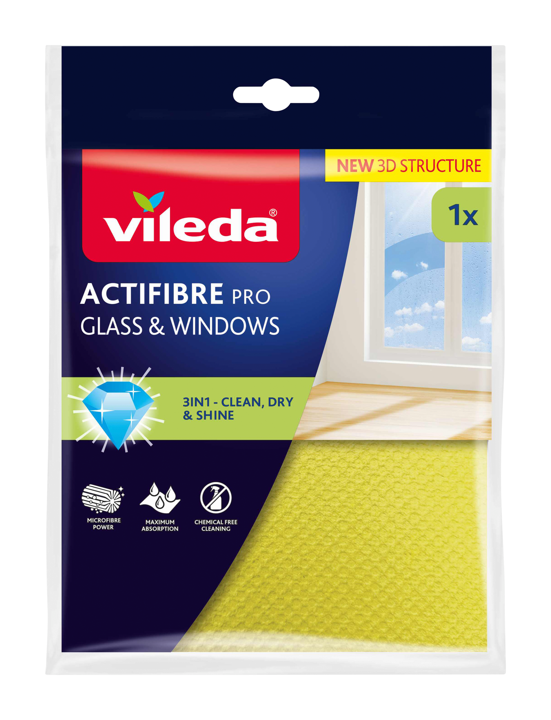 Vileda Hadřík na okna Actifibre