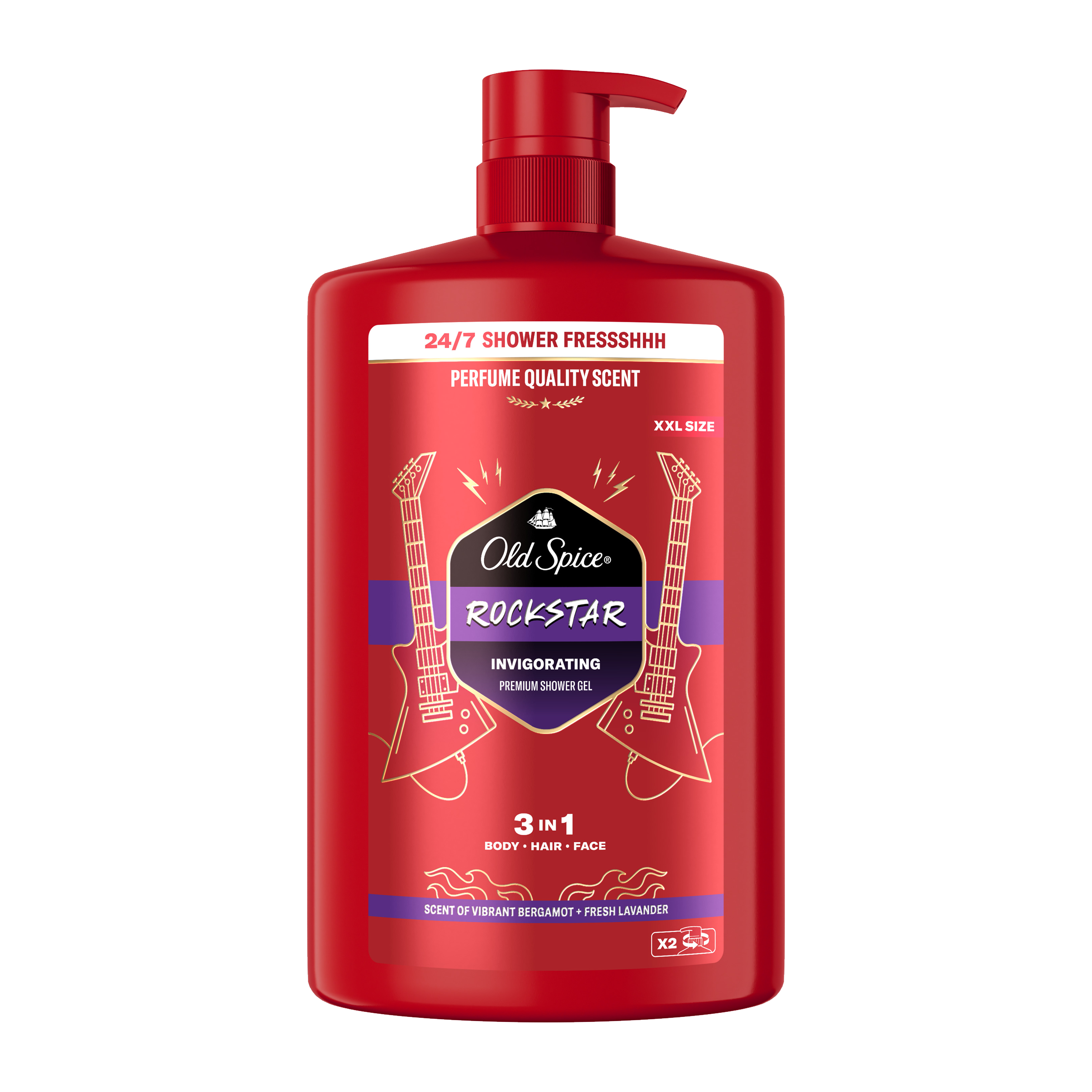 Old Spice Sprchový gel a šampon pro muže 3v1 Rockstar