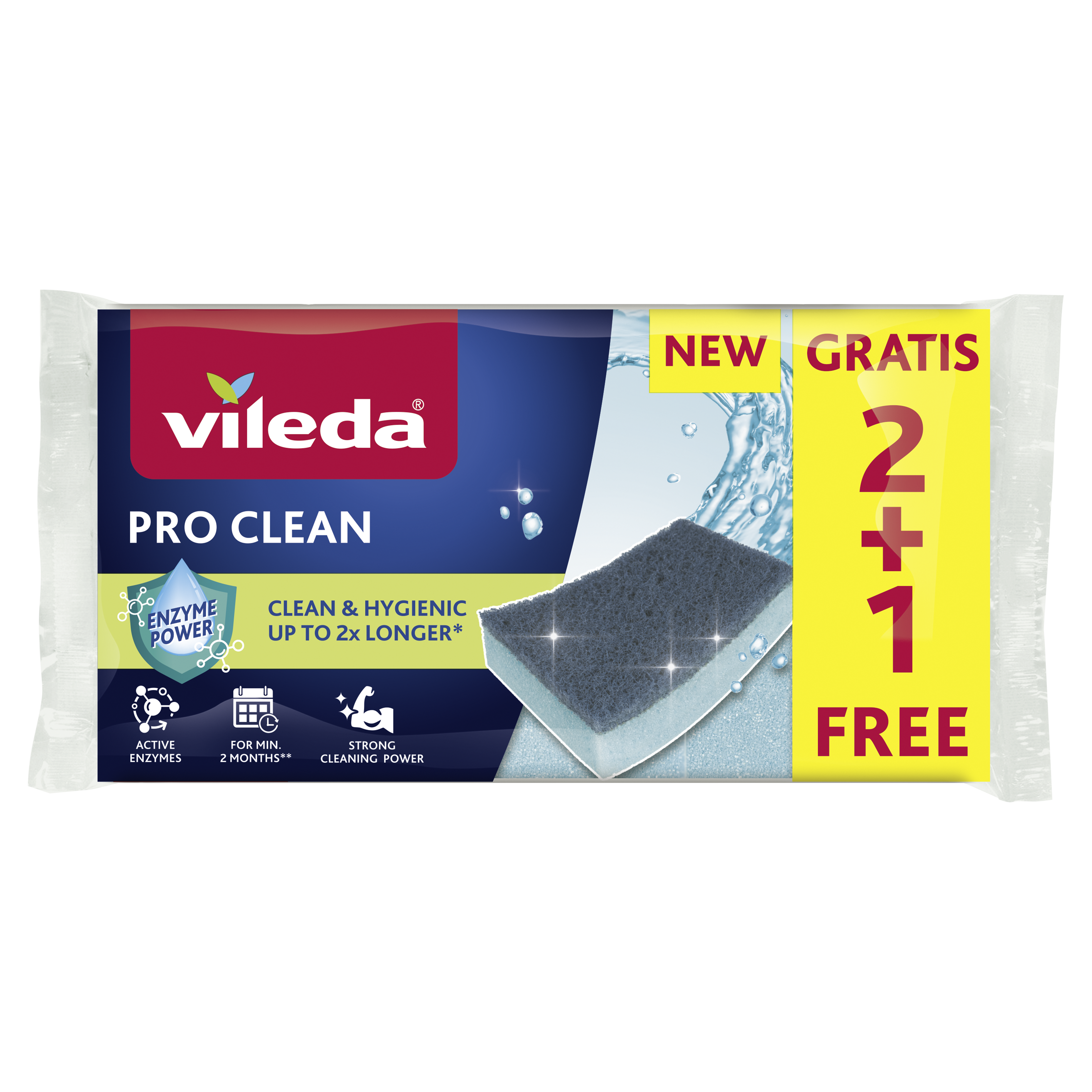 Houbička Pro Clean 2+1