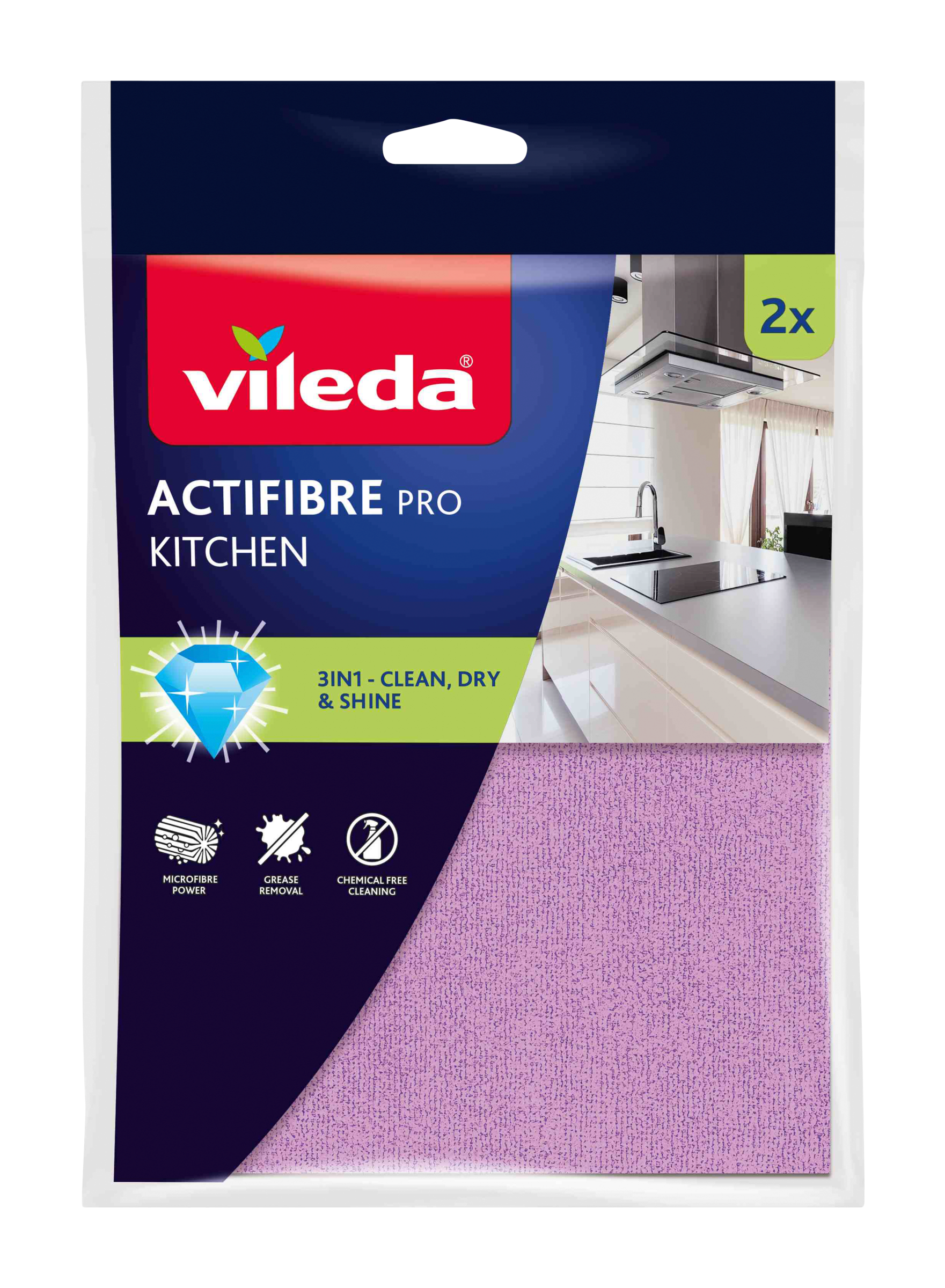 Vileda Hadřík do kuchyně Actifibre 2 ks