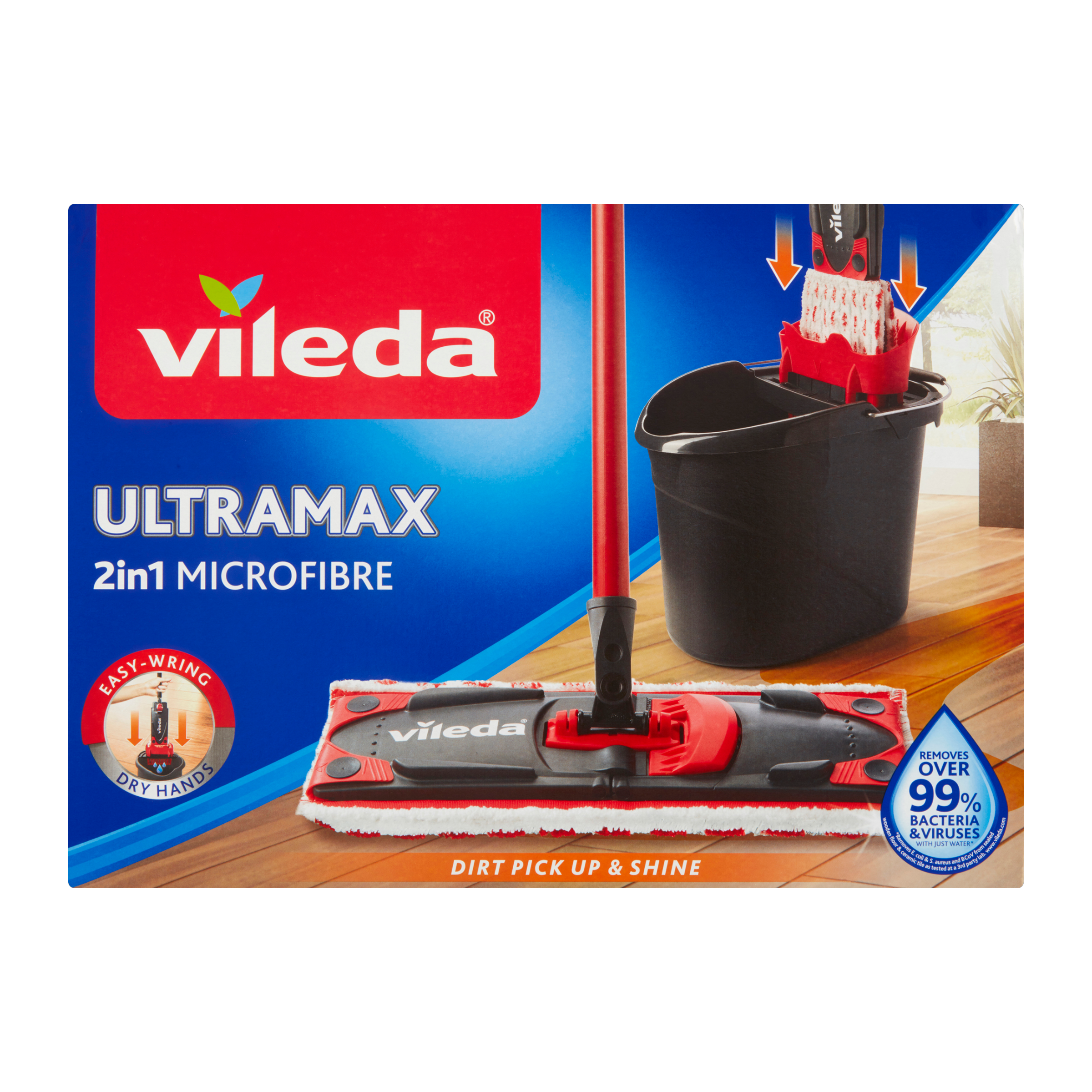 Plochý mop a kbelík Ultramax Microfibre 2v1