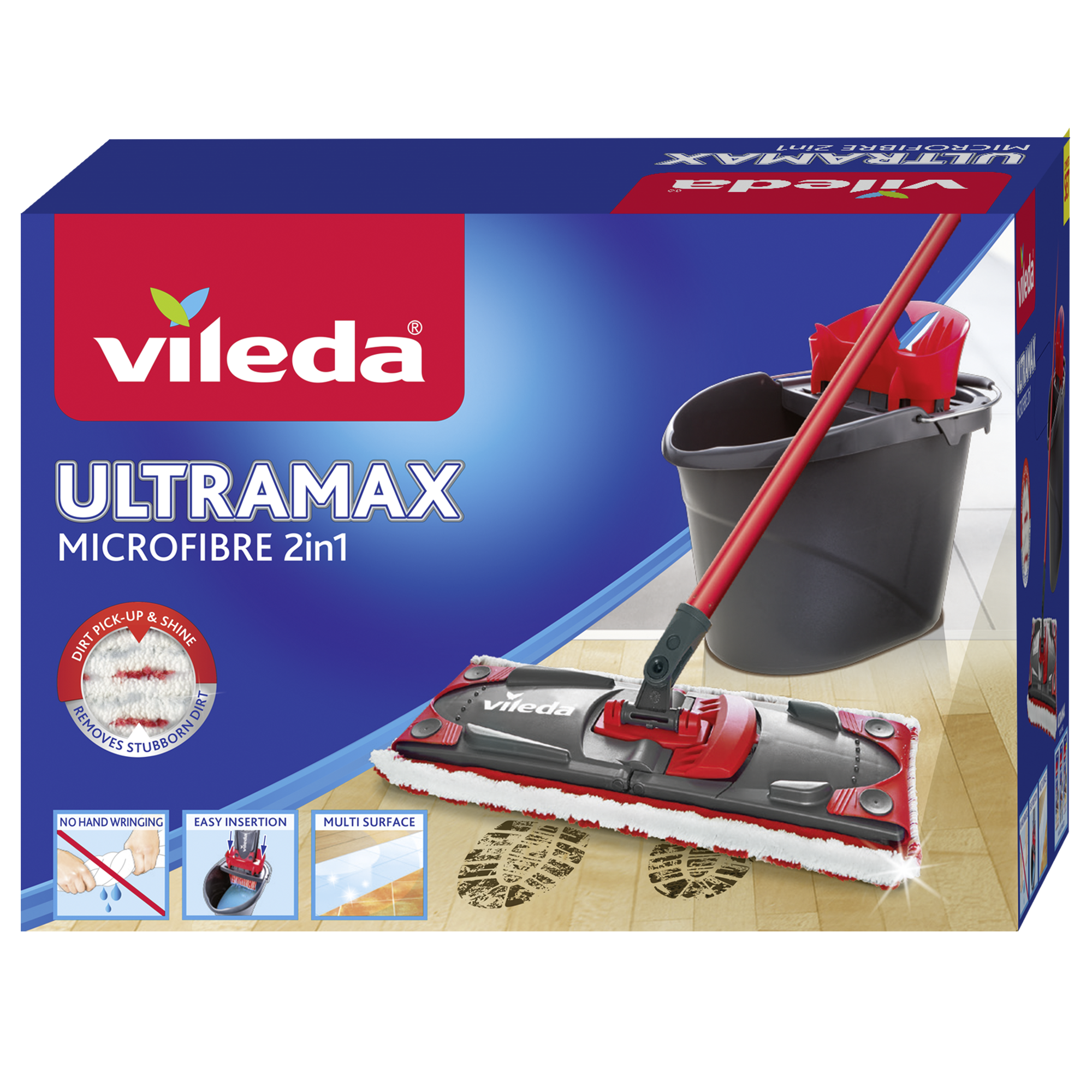Plochý mop a kbelík Ultramax Microfibre 2v1