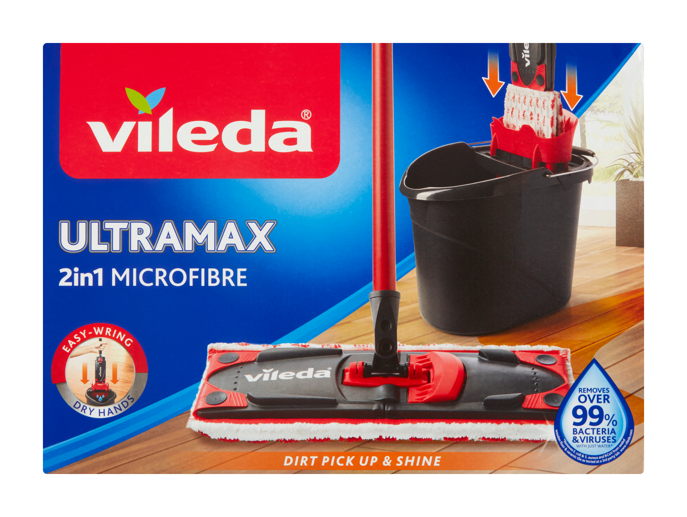 Vileda Plochý mop a kbelík Ultramax Microfibre 2v1