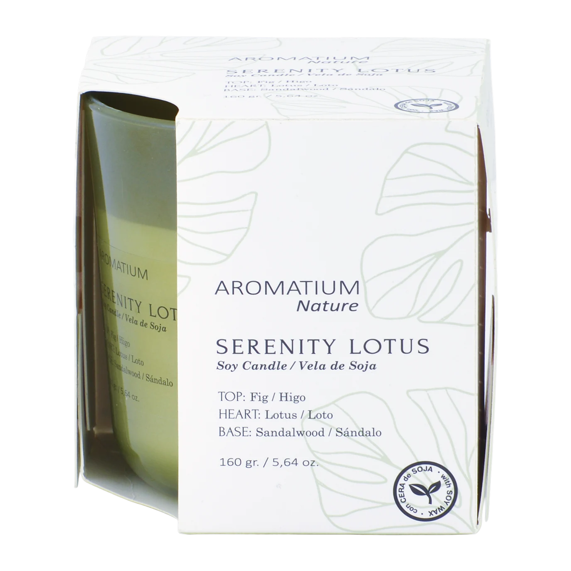 Vonná svíčka se sójovým voskem Nature Serenity Lotus