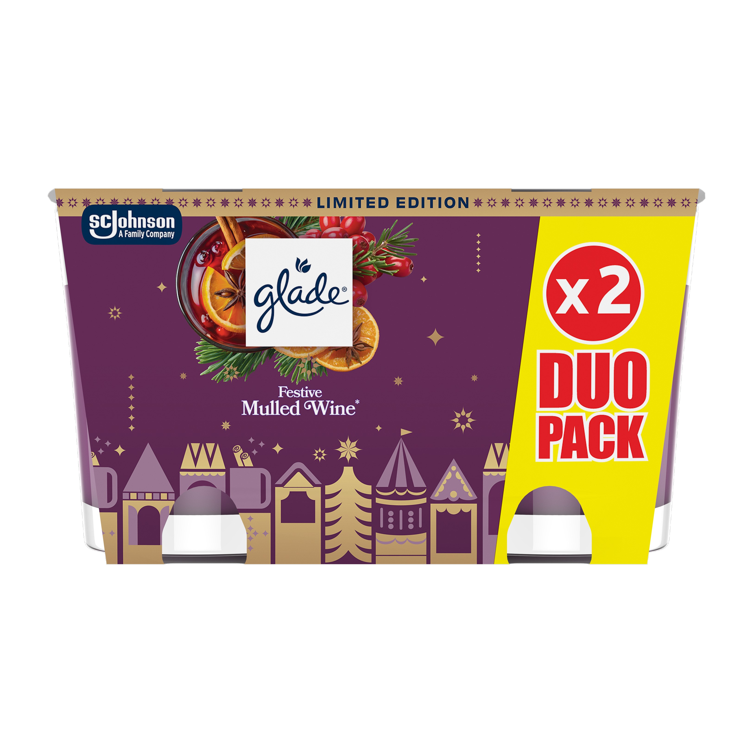 Svíčky Festive Mulled Wine 2x 112 g