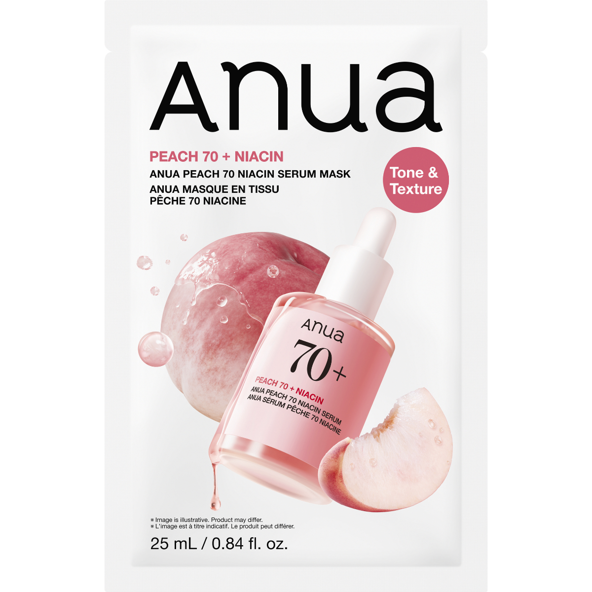 Anua  Pleťová maska Peach 70 + Niacin 25 ml