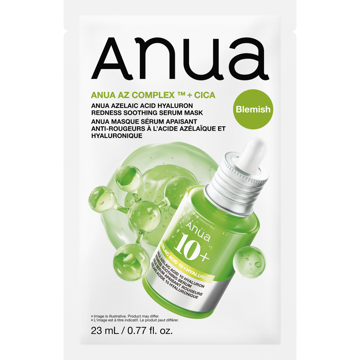 Anua  Pleťová maska AZ Complex + Cica 23 ml