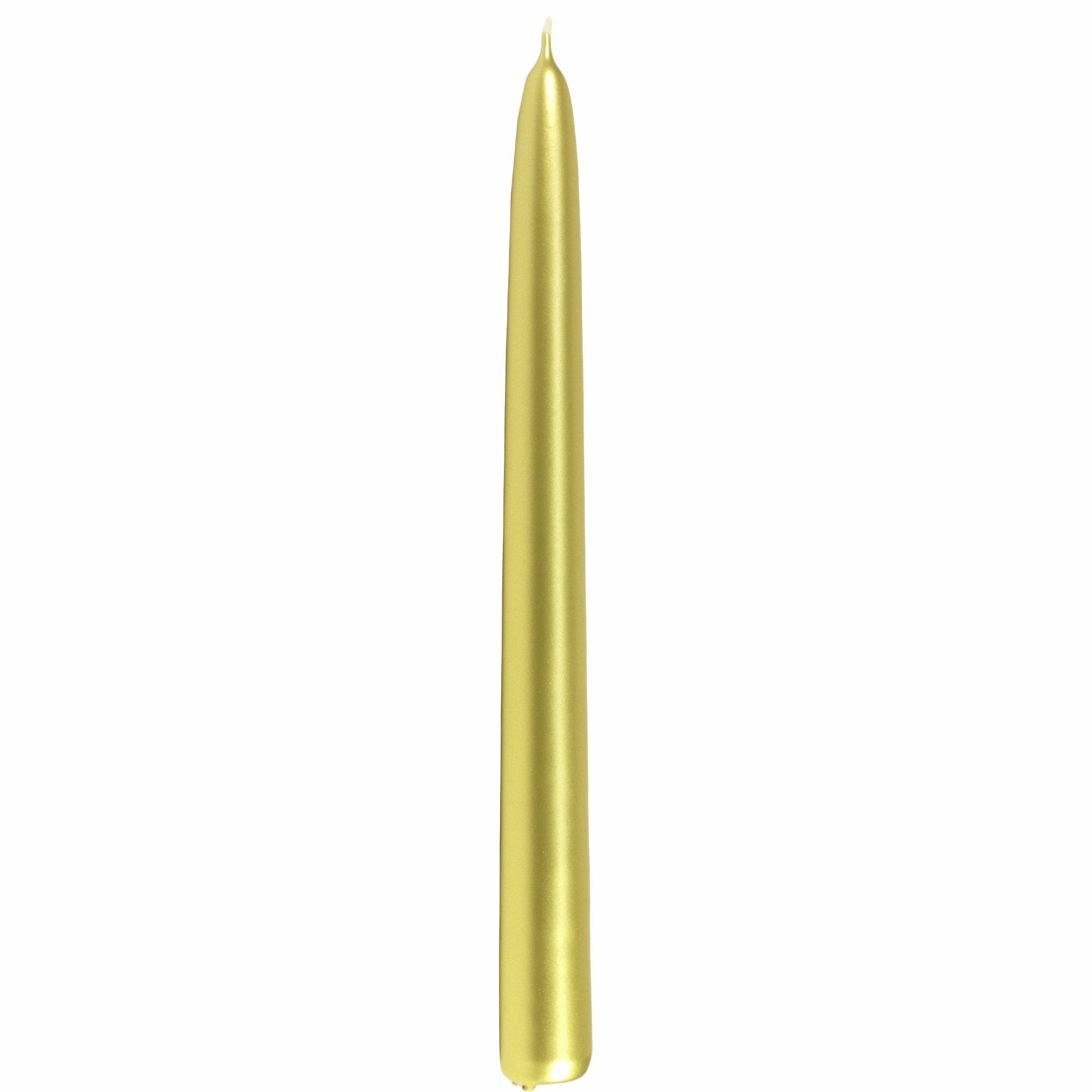 Kónická svíčka 25 cm Zlatá