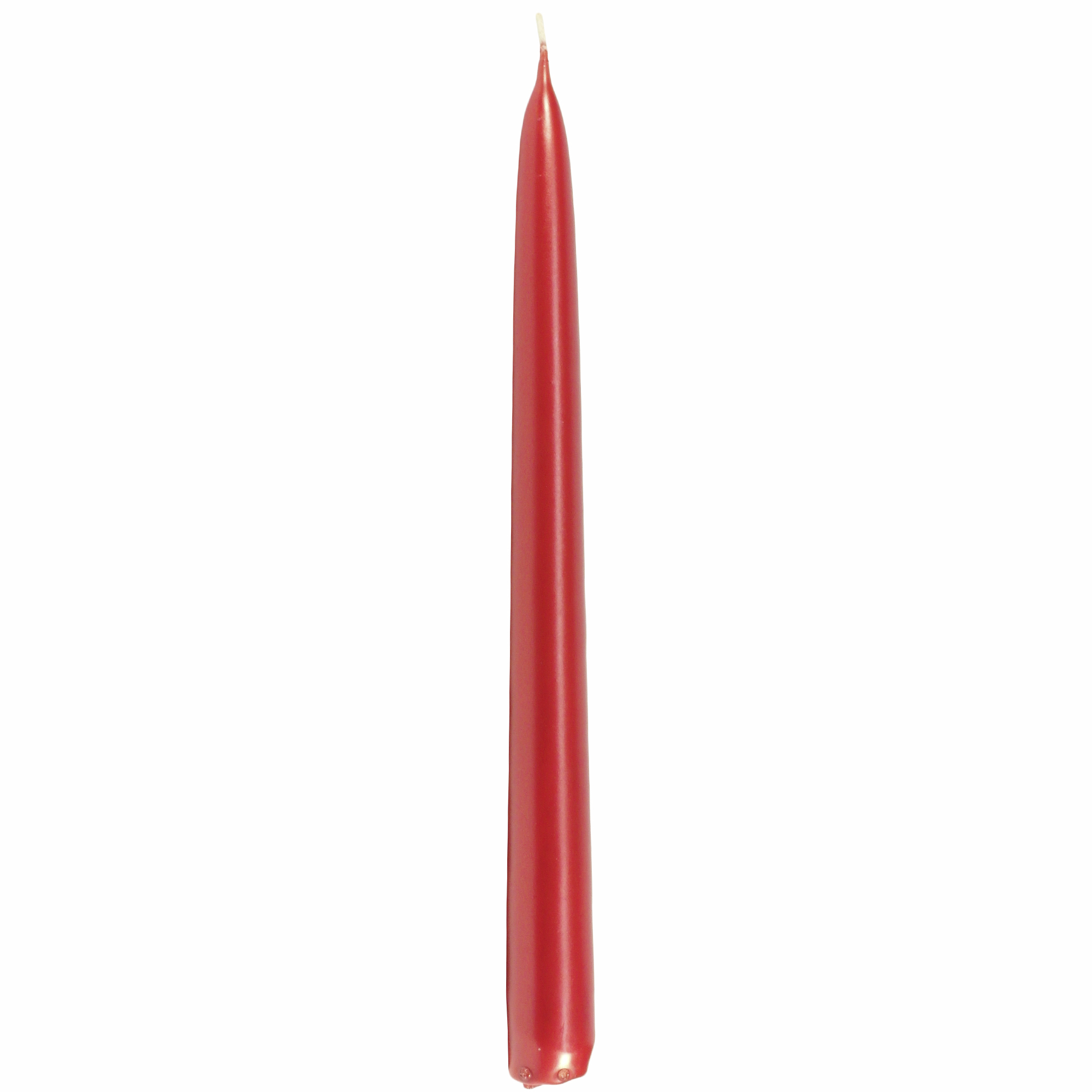 Kónická svíčka 25 cm Červená