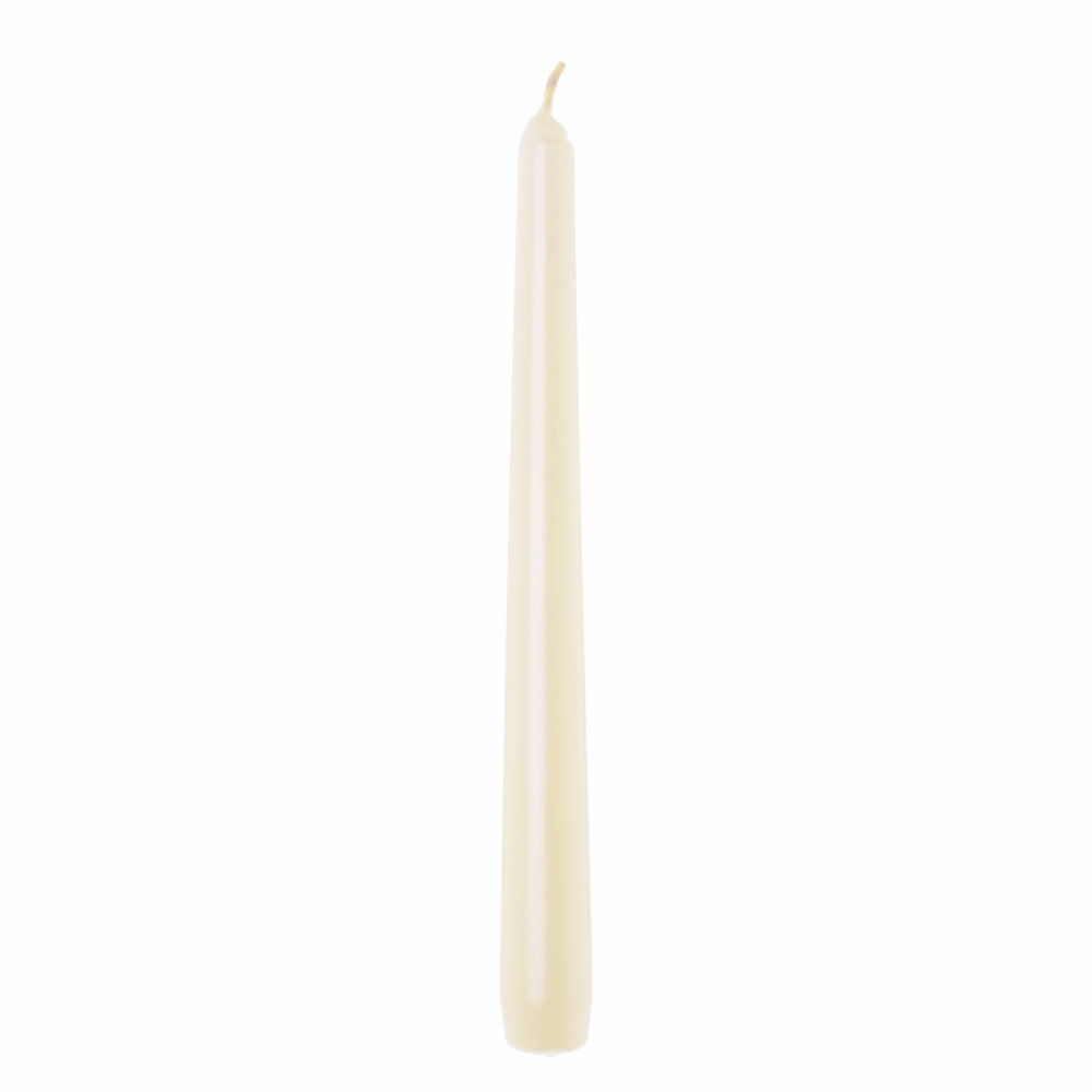 Kónická svíčka 25 cm Béžová
