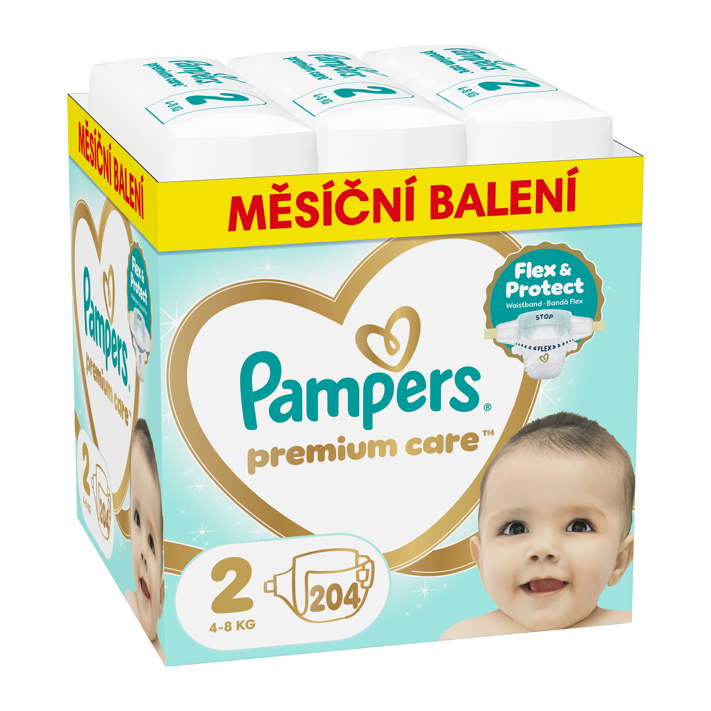 Pleny Premium Care, 4–8 kg, vel. 2 204 ks
