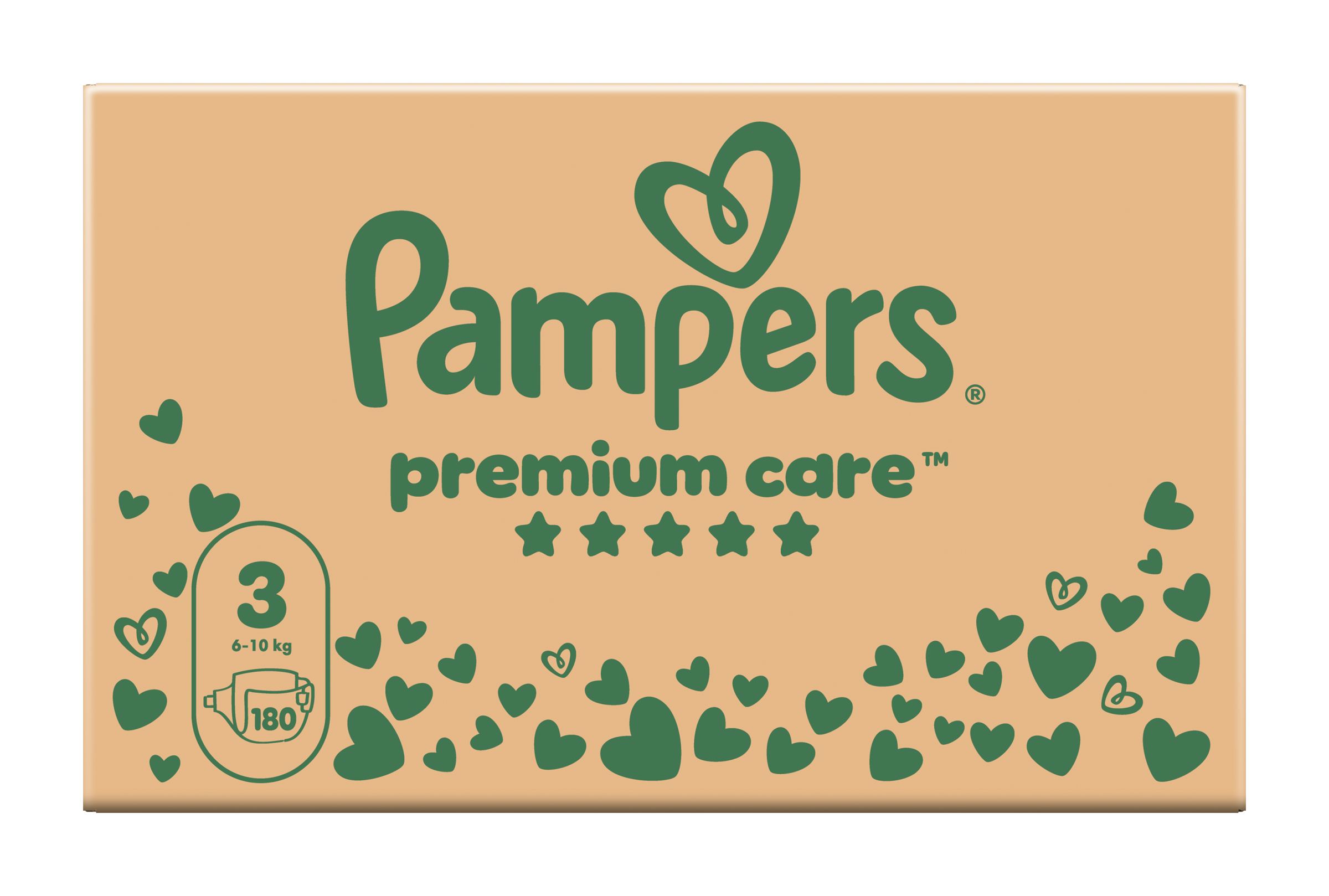 Pampers Pleny Premium Care, 6–10 kg, vel. 3 180 ks