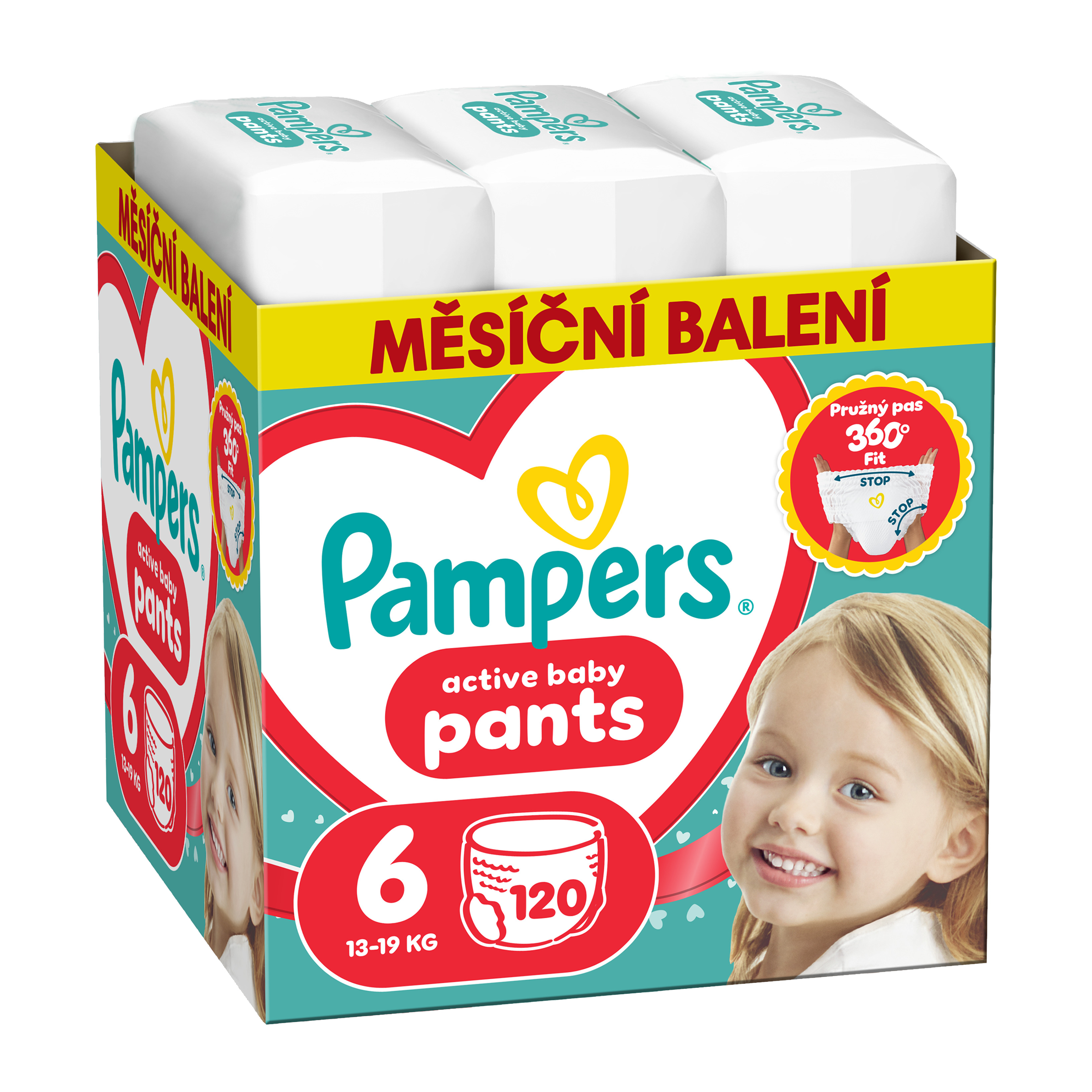 Plenkové kalhotky Active Baby, 13–19 kg, vel. 6