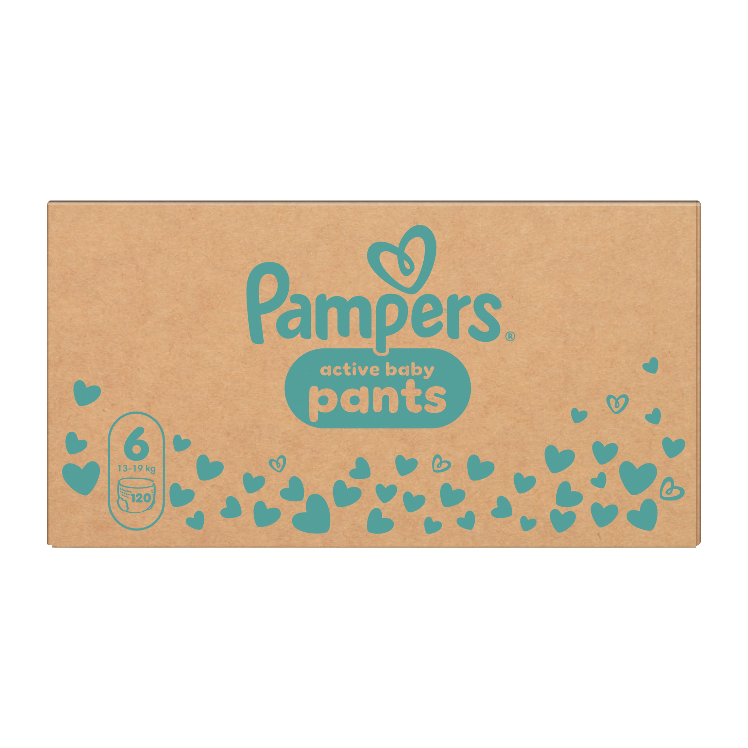 Pampers Plenkové kalhotky Active Baby, 13–19 kg, vel. 6 120 ks