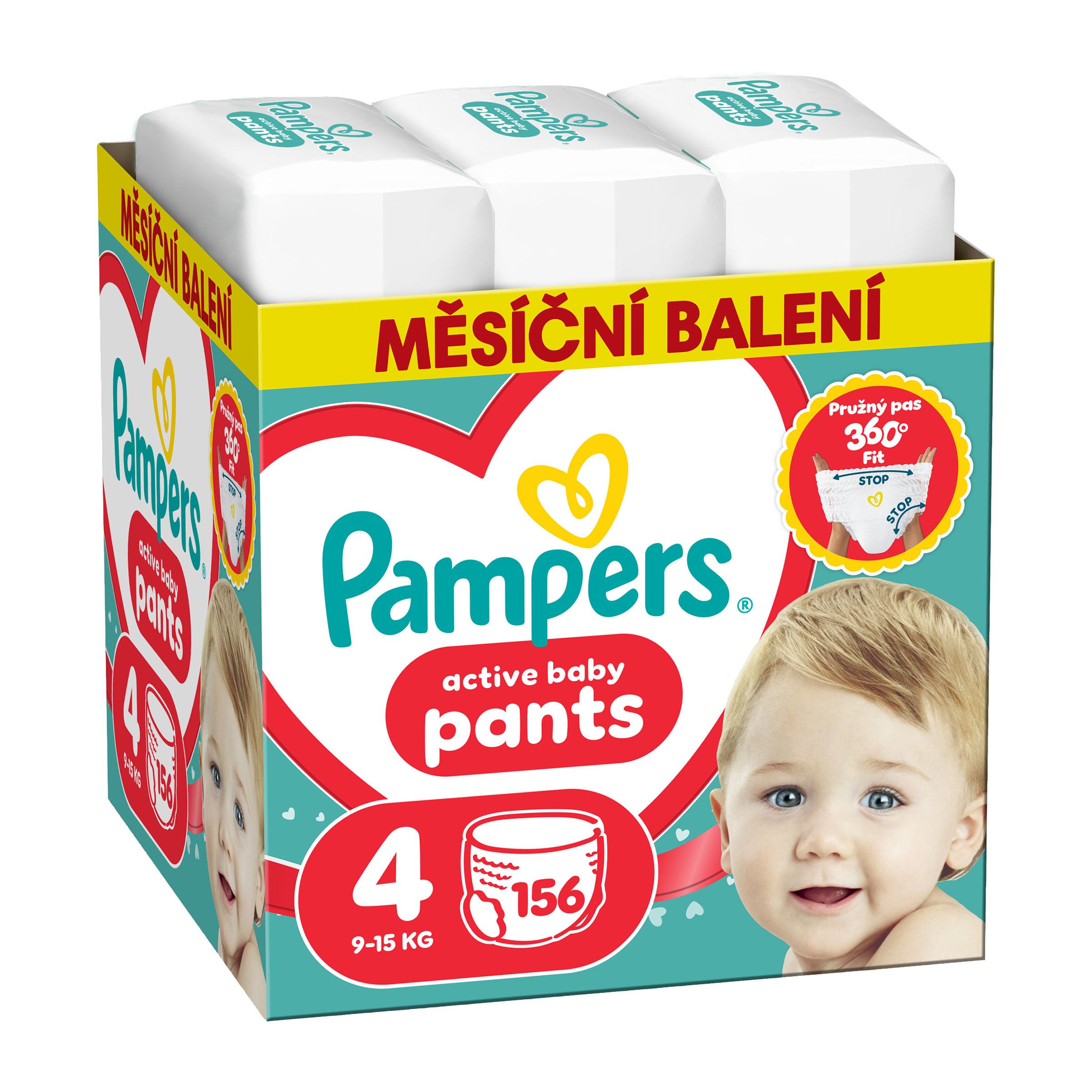 Plenkové kalhotky Active Baby, 9–15 kg, vel. 4