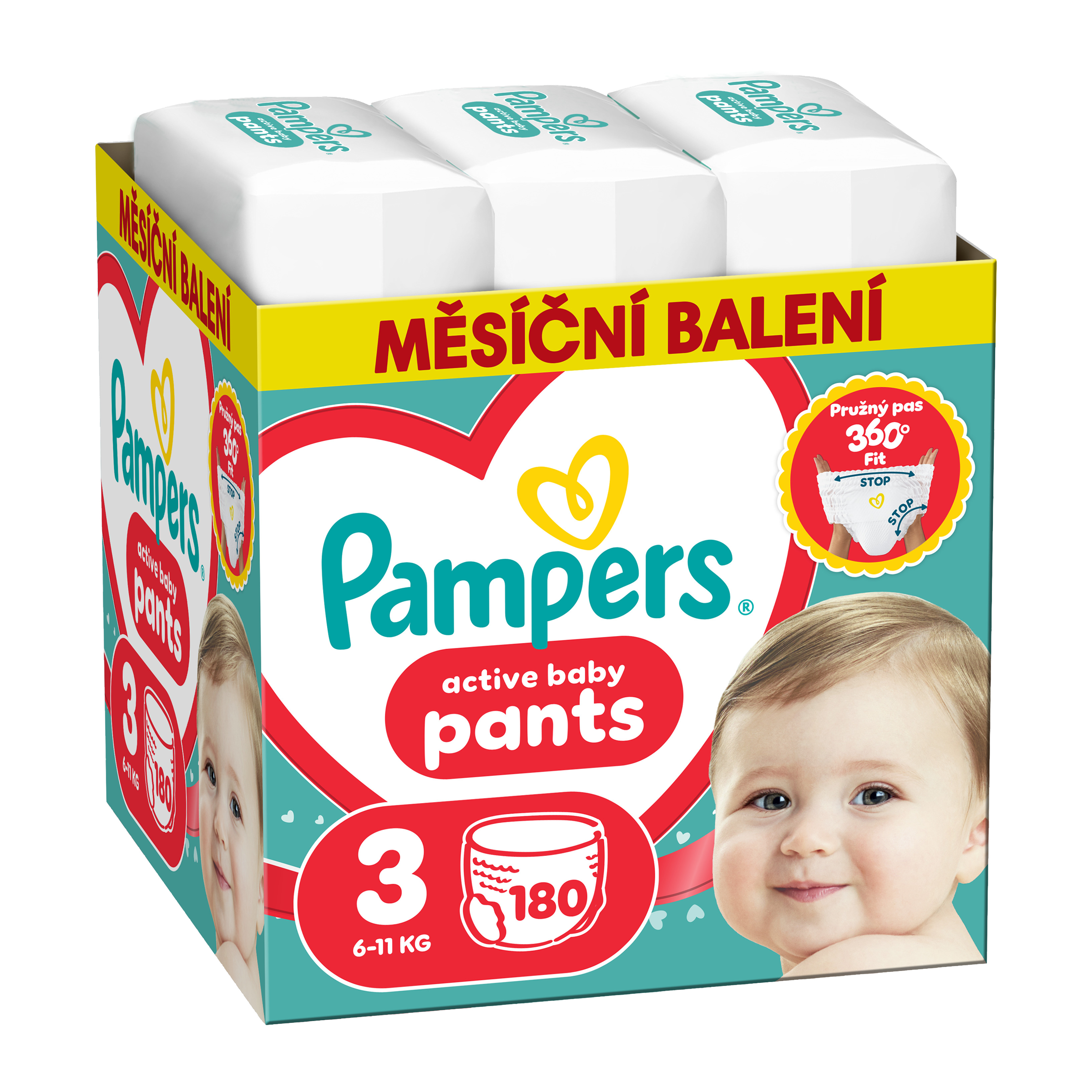 Plenkové kalhotky Active Baby, 6–11 kg, vel. 3