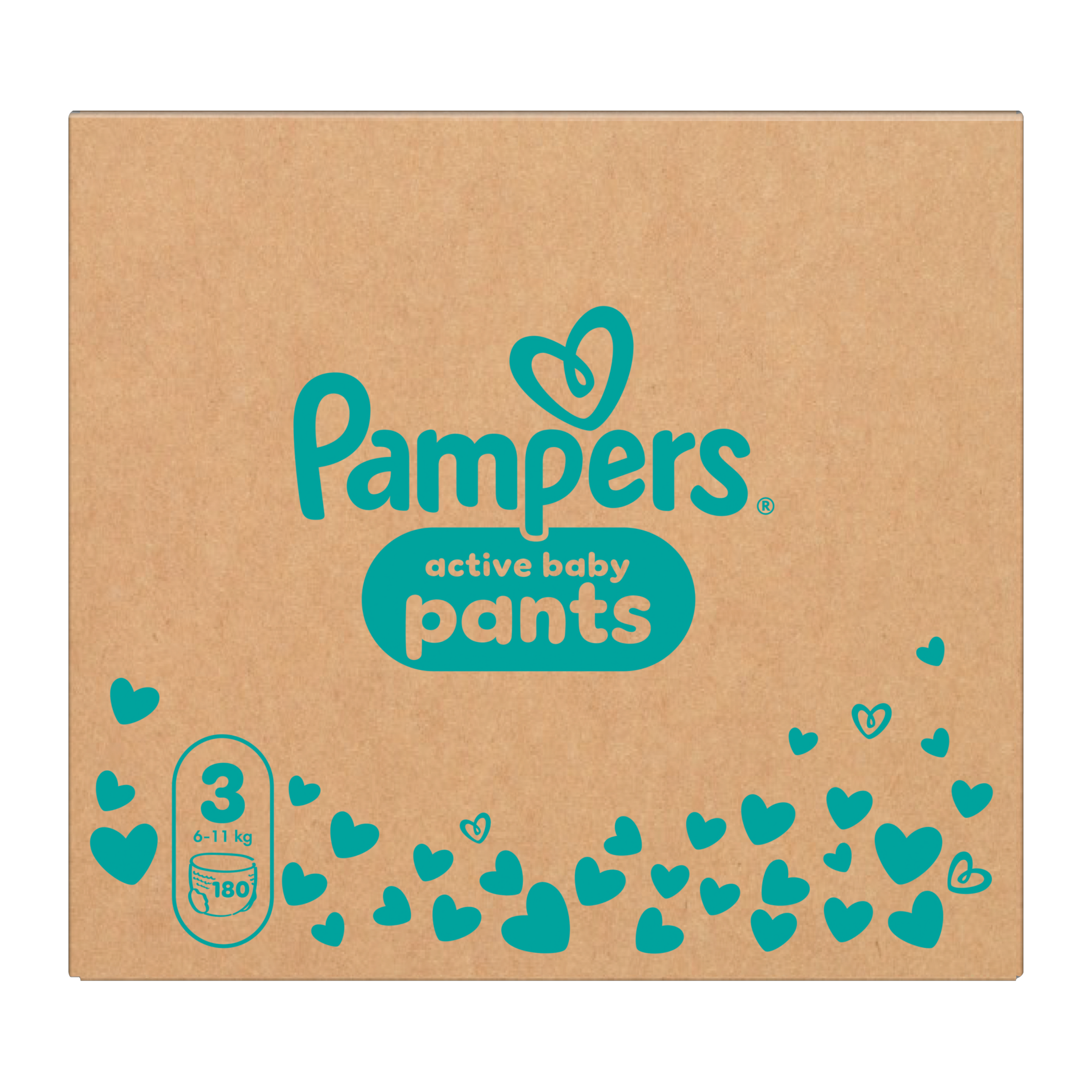 Pampers Plenkové kalhotky Active Baby, 6–11 kg, vel. 3 180 ks