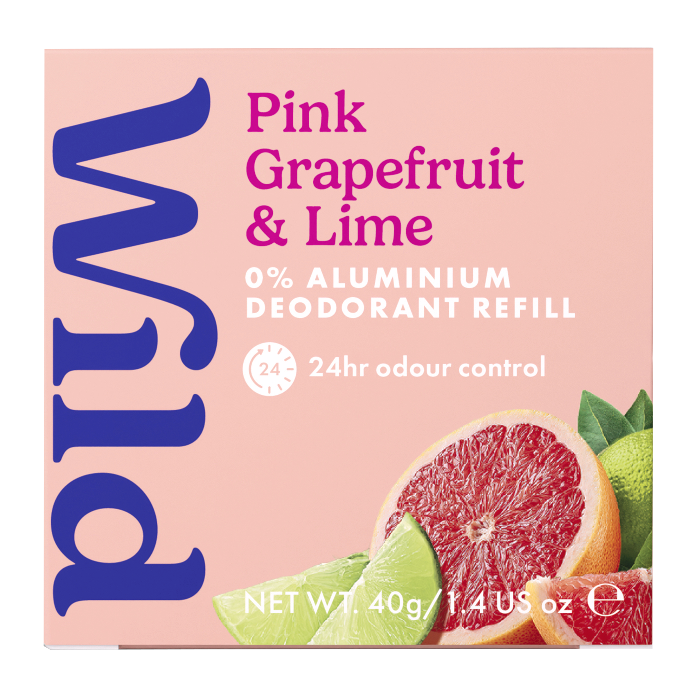 Wild Deodorant tuhý Refill Pink Grapefruit & Lime