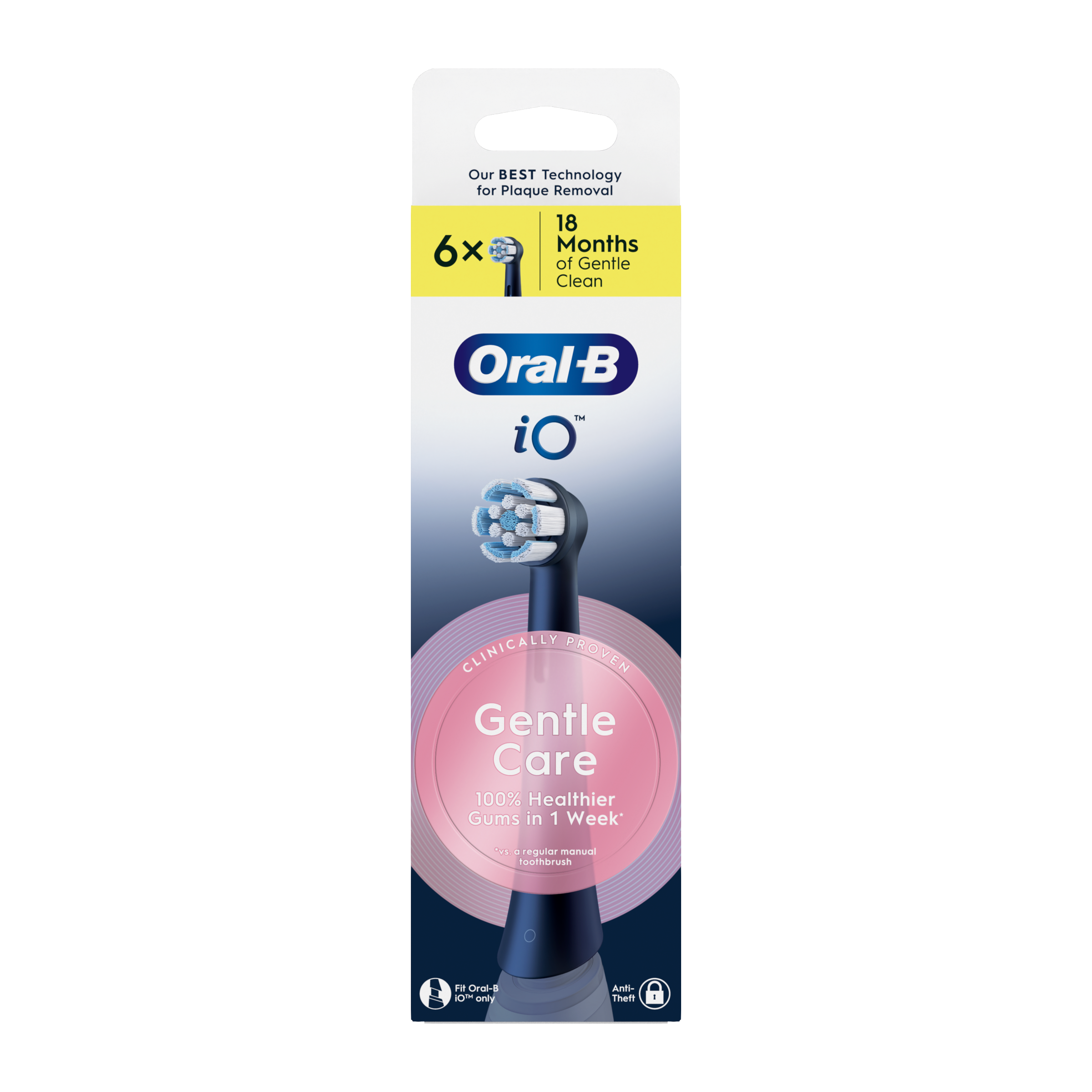 Náhradní hlavice iO Gentle Care černé