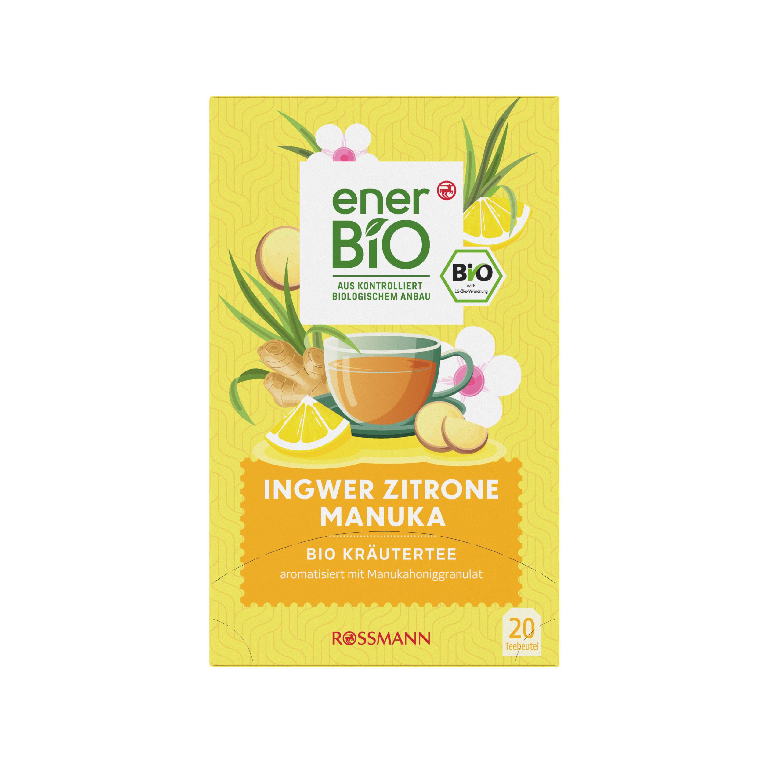 Bylinný čaj Zázvor, citron, manuka