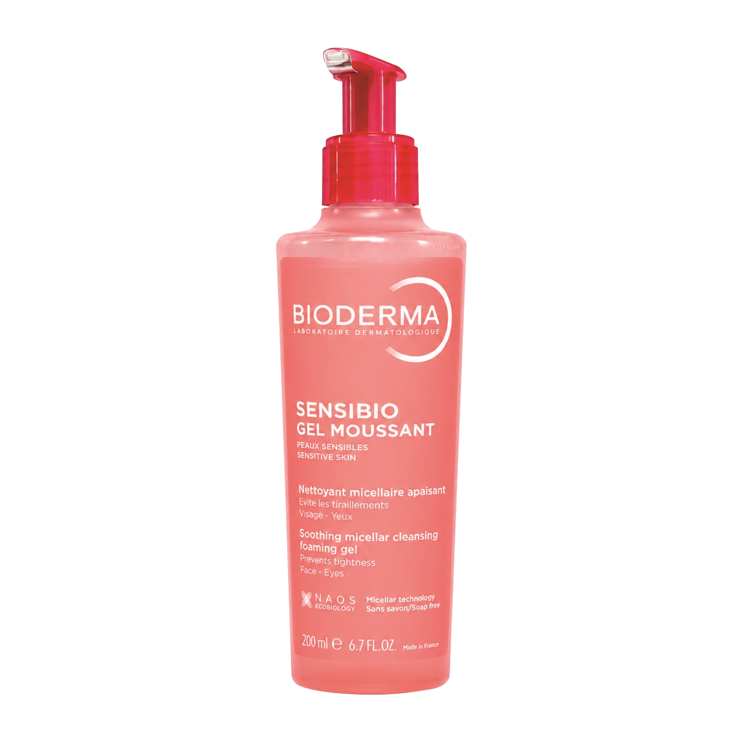 Bioderma Jemný čisticí gel pro citlivou pokožku Sensibio 200 ml