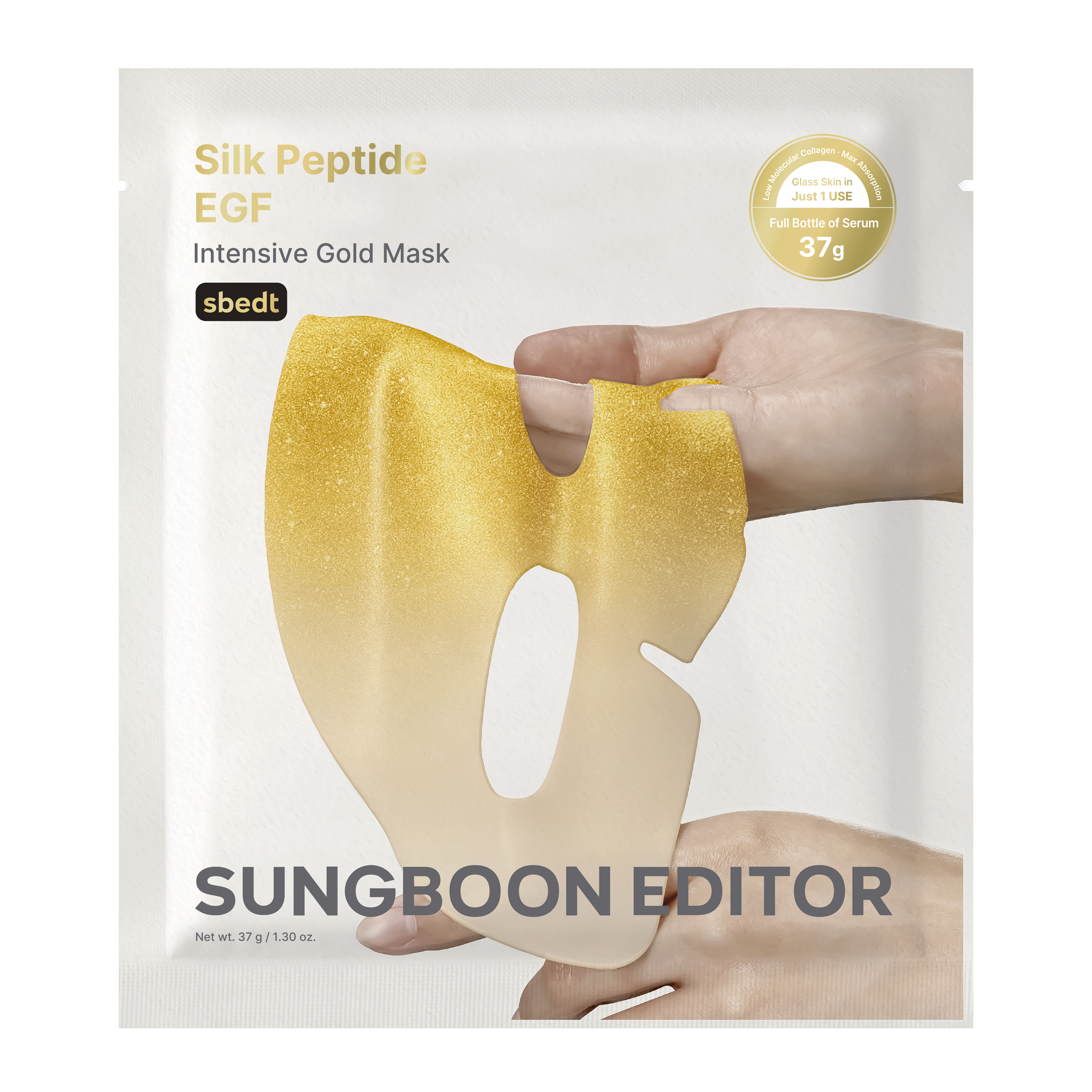Pleťová maska Silk Peptide EGF Intensive Gold