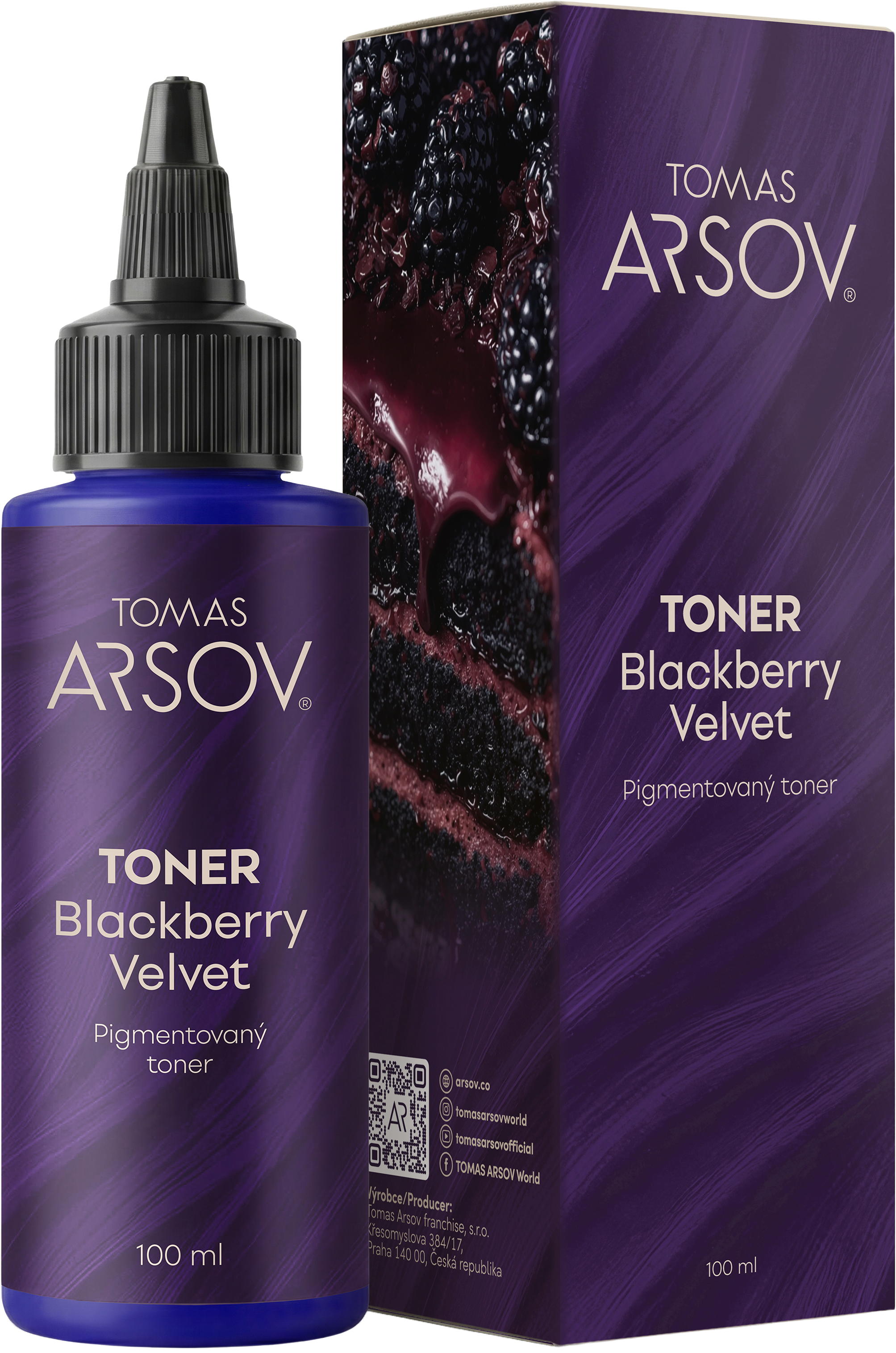 Barvicí toner na vlasy Blackberry Velvet