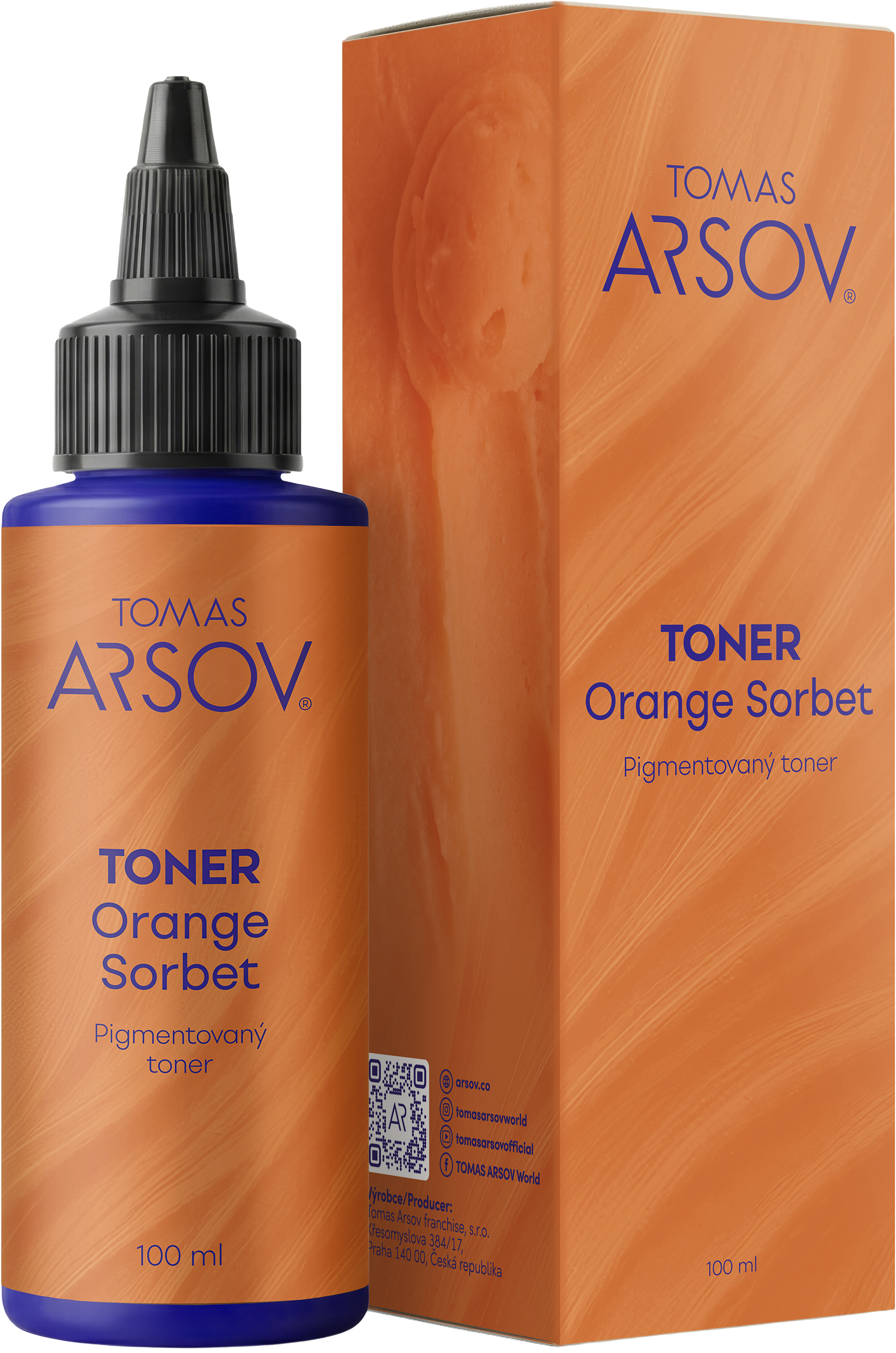 Barvicí toner na vlasy Orange Sorbet