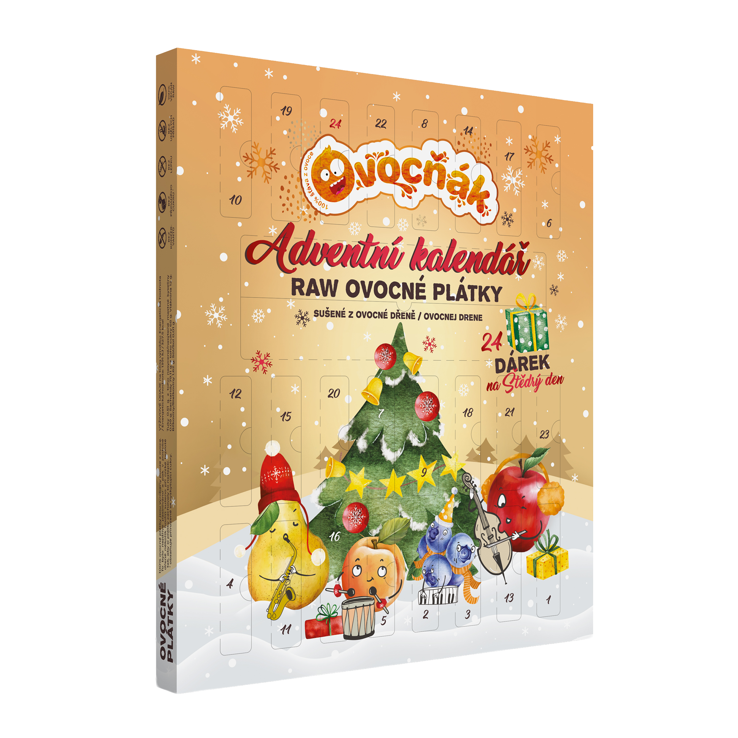 Adventní kalendář Raw ovocné plátky