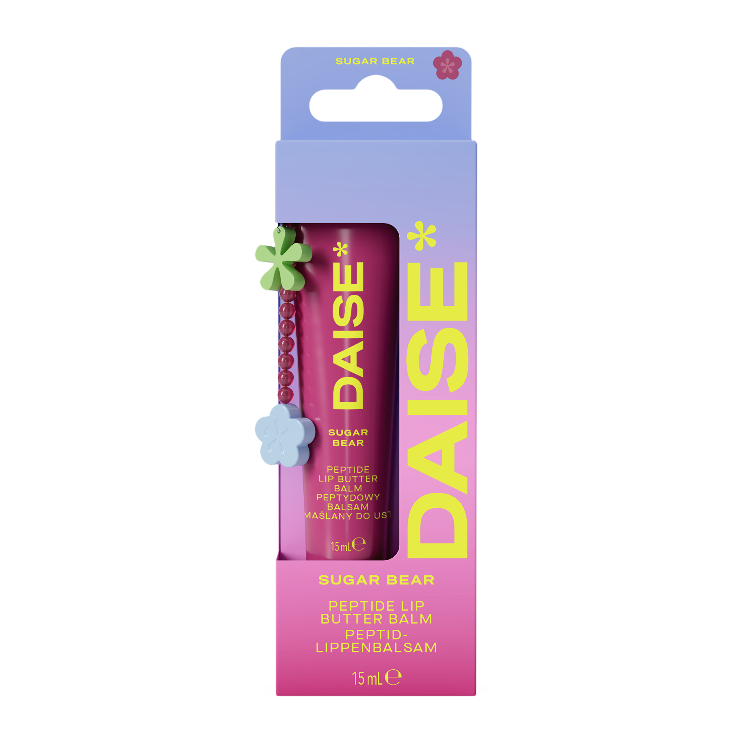 Daise Peptidový balzám na rty  Sugar bear 15 ml