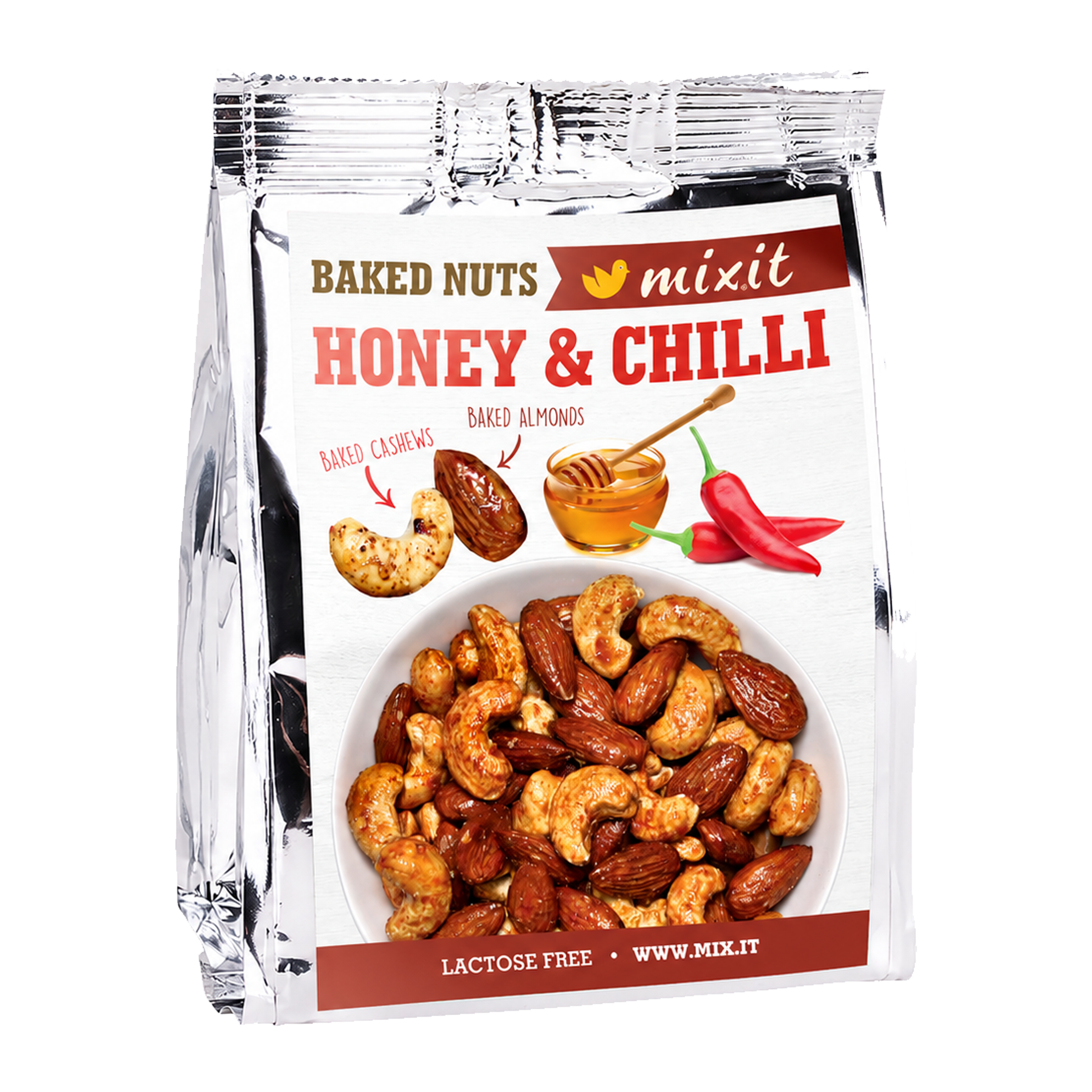 Mixit Oříšky z pece do kapsy - med a chilli - 60 g