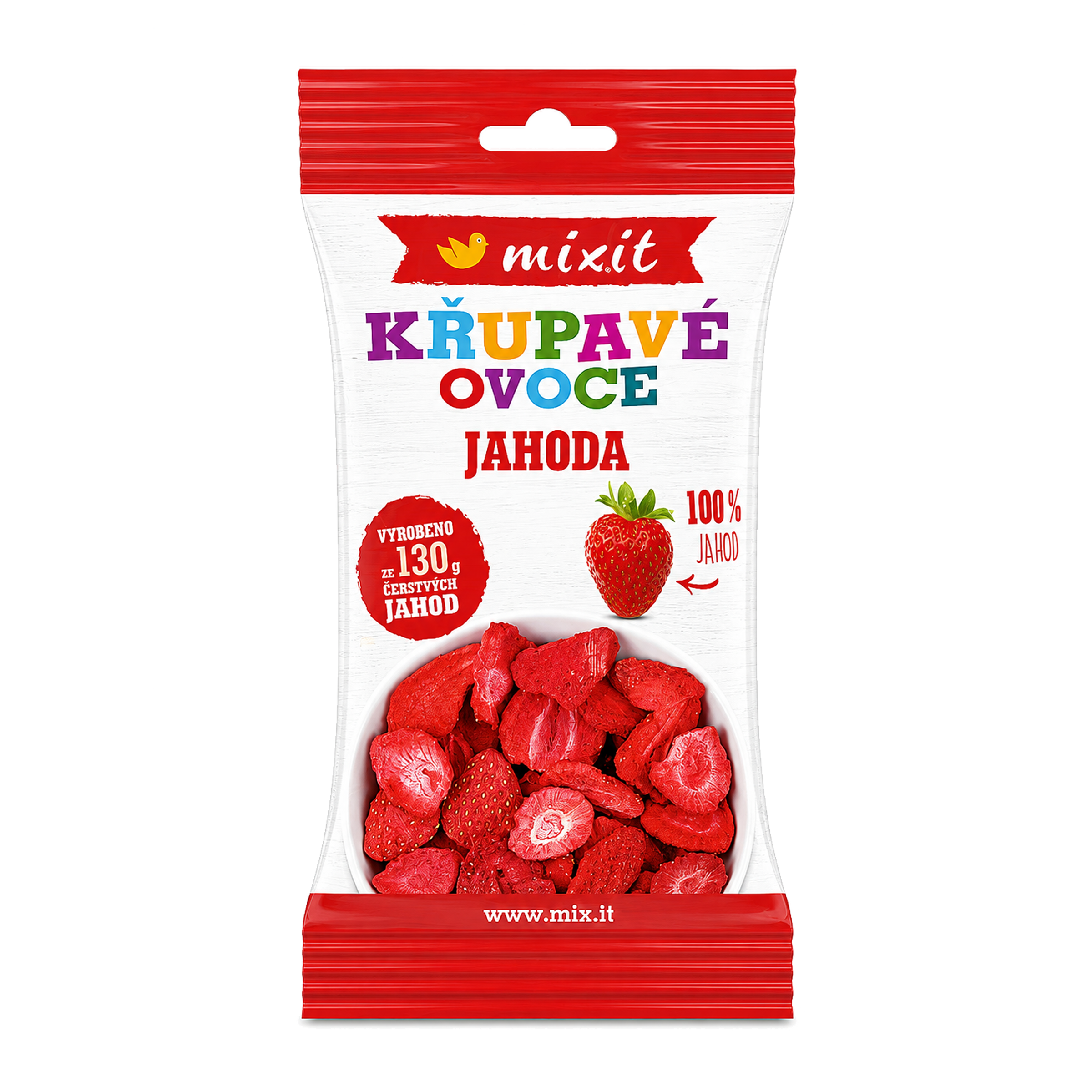 Mixit Křupavé ovoce do kapsy Jahody