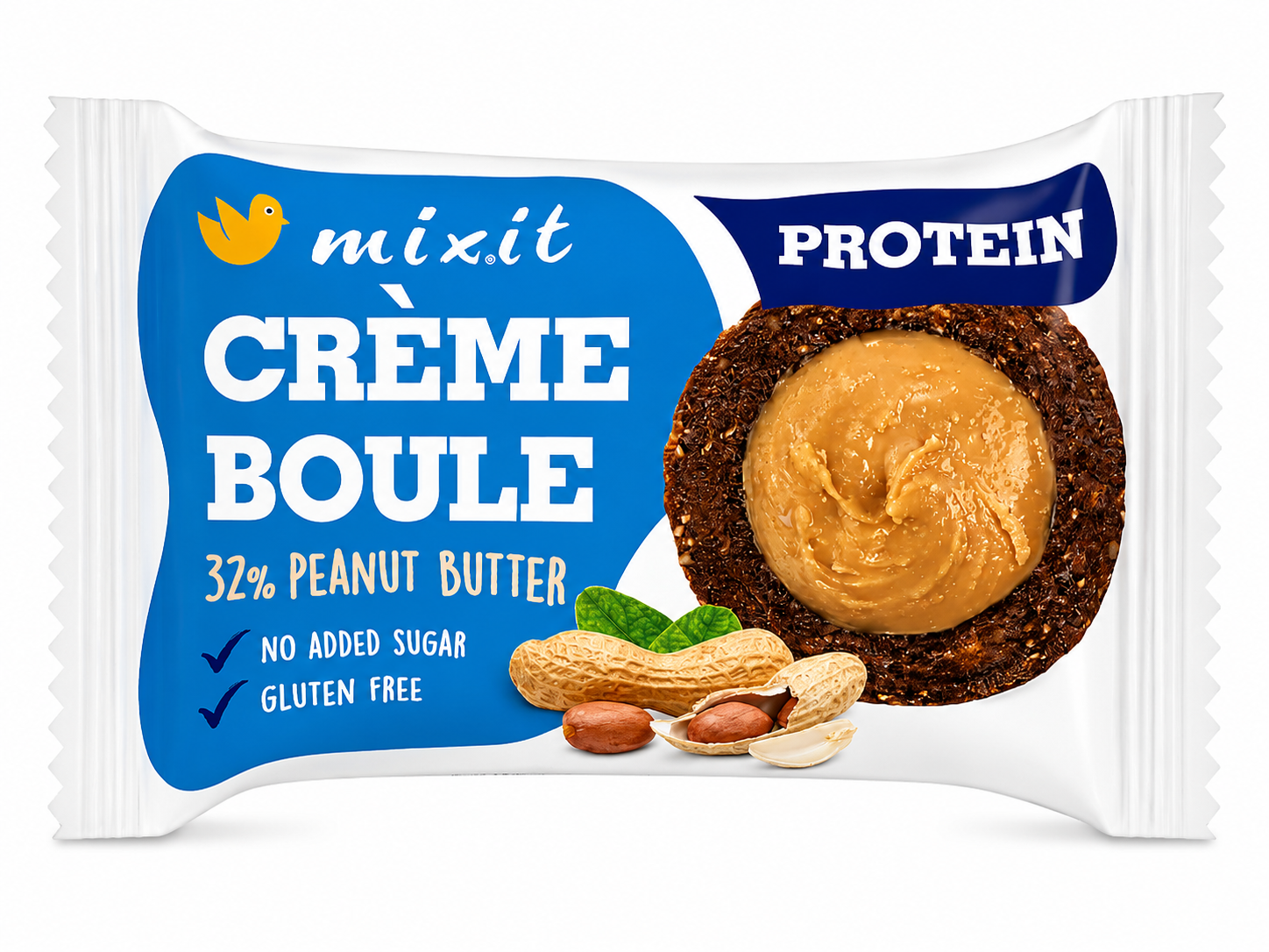 Mixit Crème boule Protein - Peanut butter, 30 g