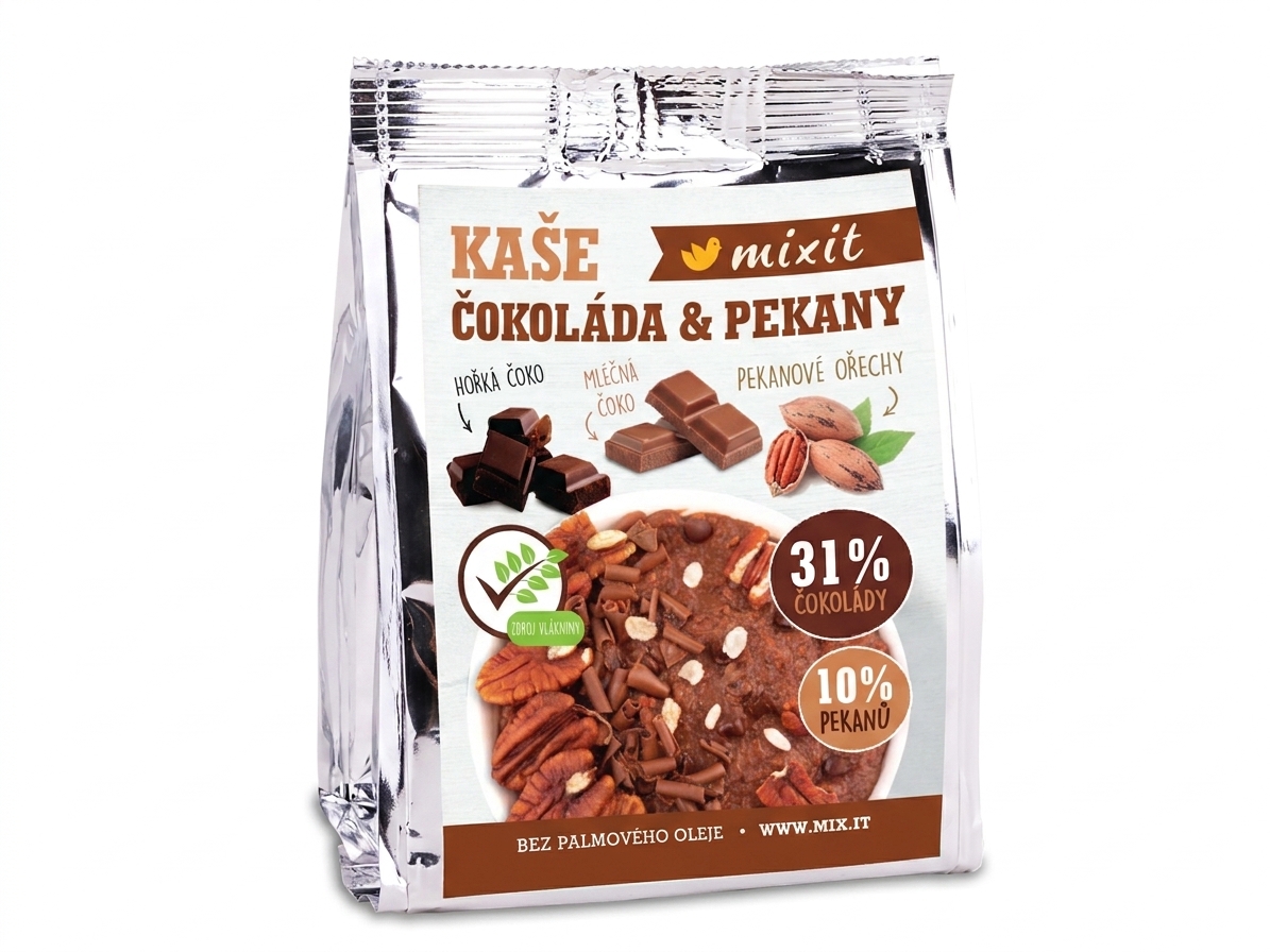 Rýžová kaše Mixit - čokoládová s pekany, 60 g