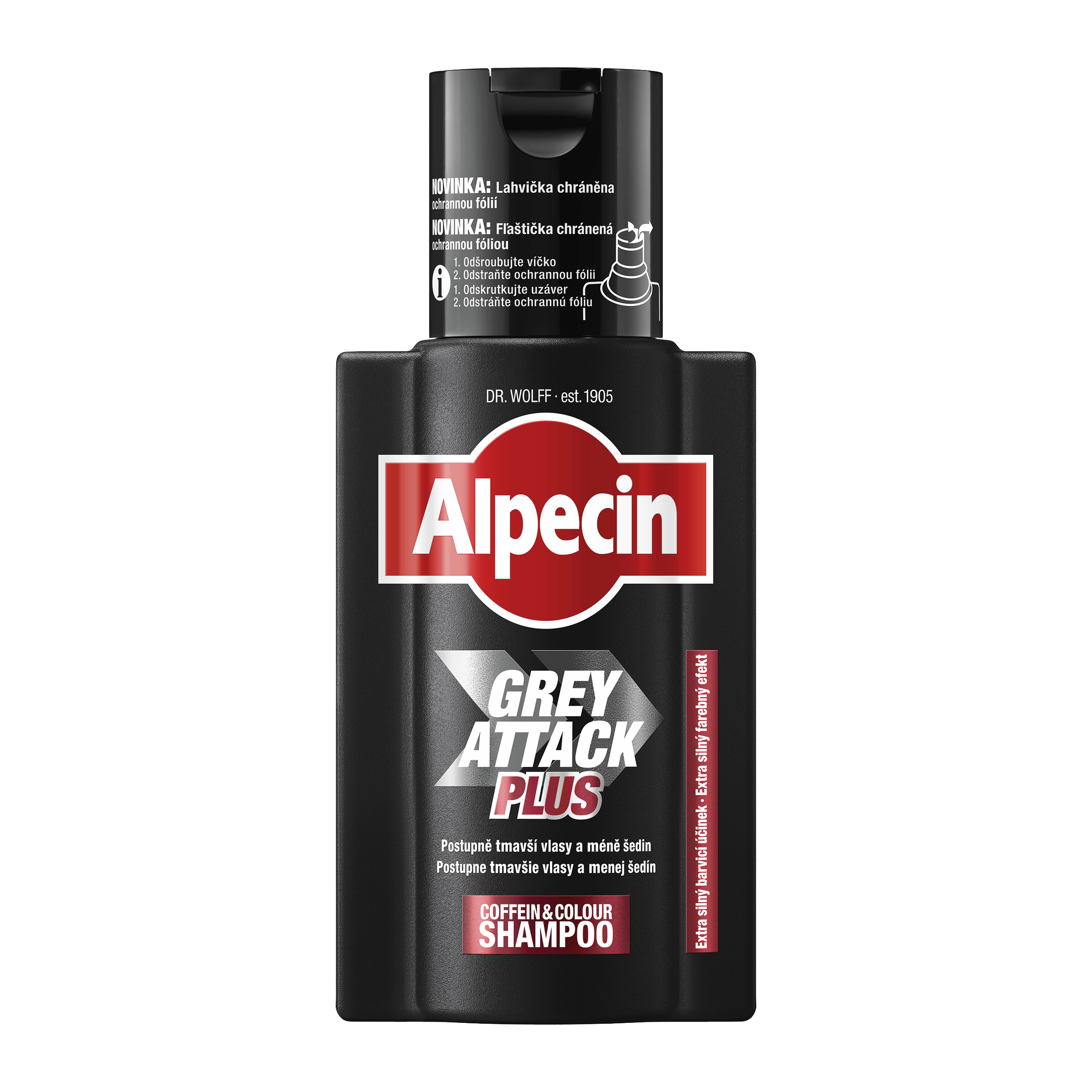 Alpecin Šampon proti šedinám Grey Attack Plus 200 ml