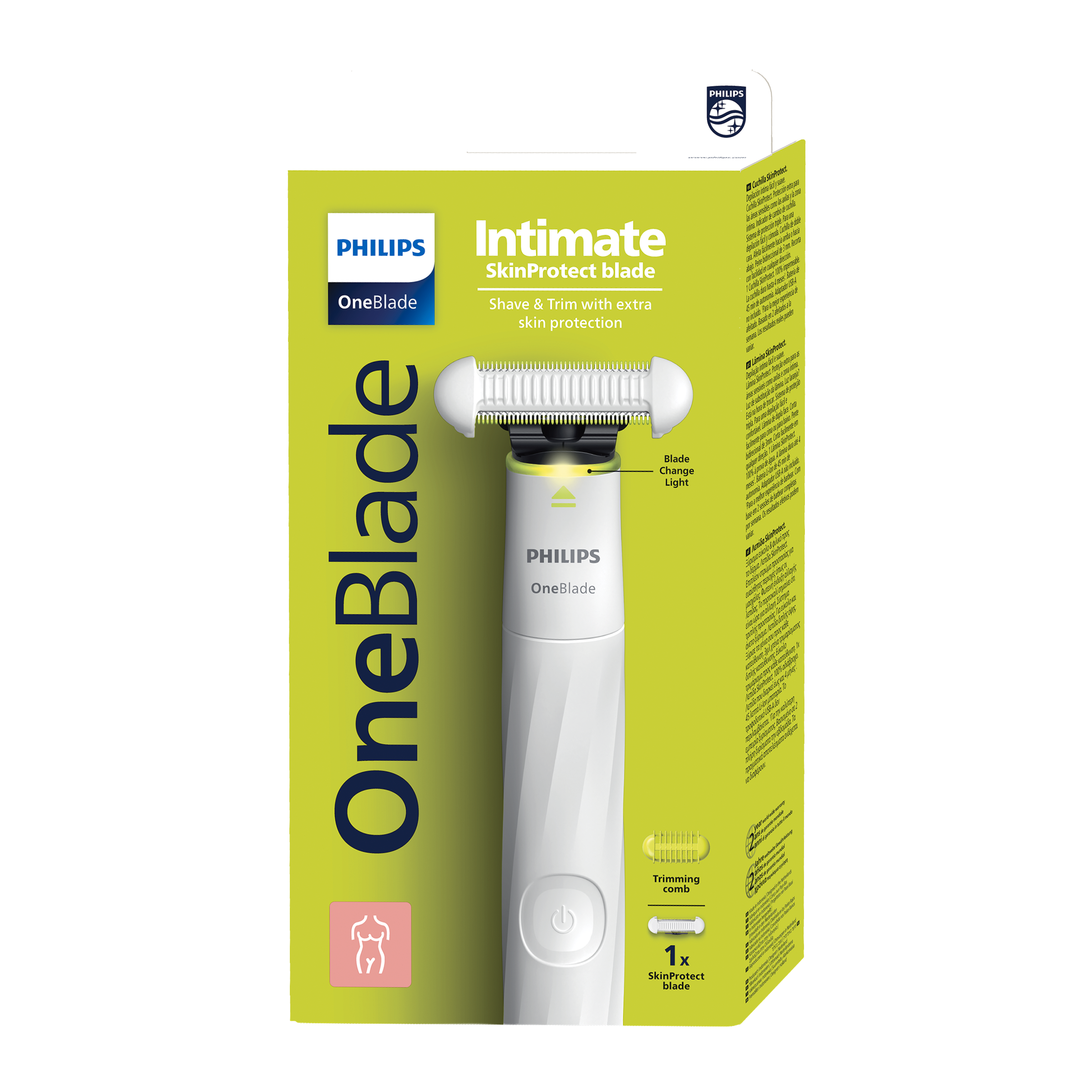 Dámský holicí strojek na intimní partie OneBlade Intimate QP1930/22