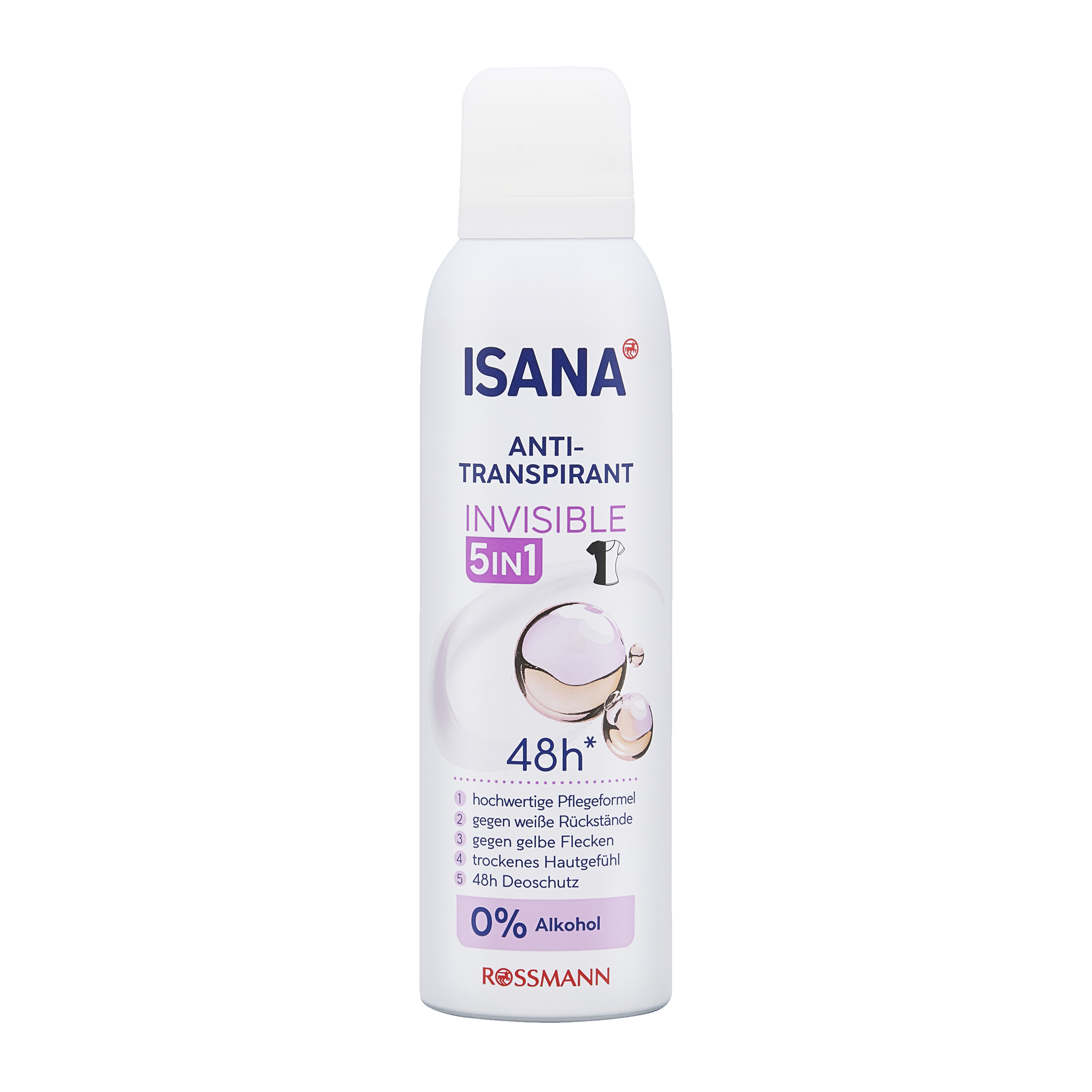 ISANA Deodorant sprej pro ženy 5v1 Invisible 200 ml