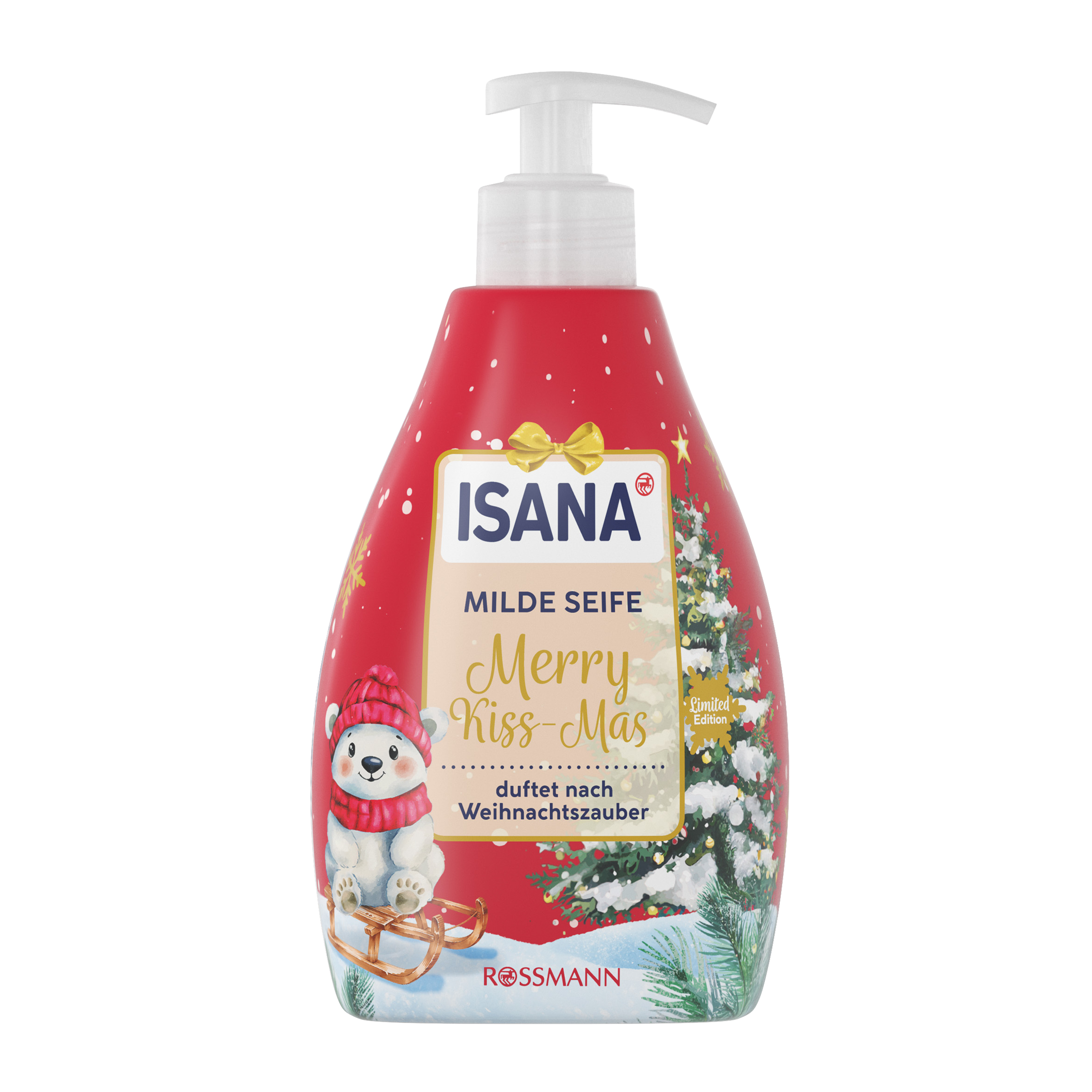 ISANA Tekuté mýdlo Merry Kiss-Mas 500 ml
