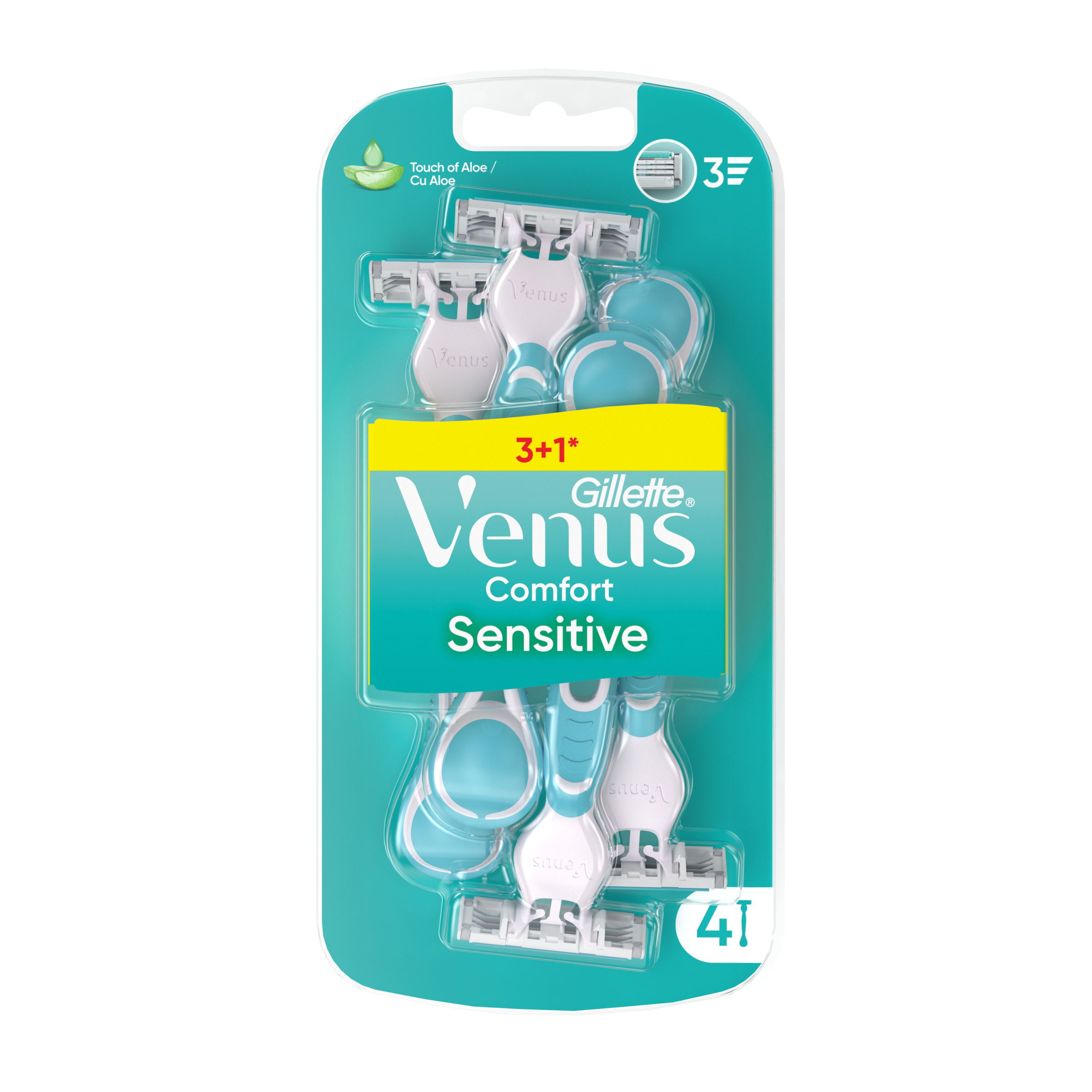 Dámské jednorázové holicí strojky Venus Comfort Sensitive