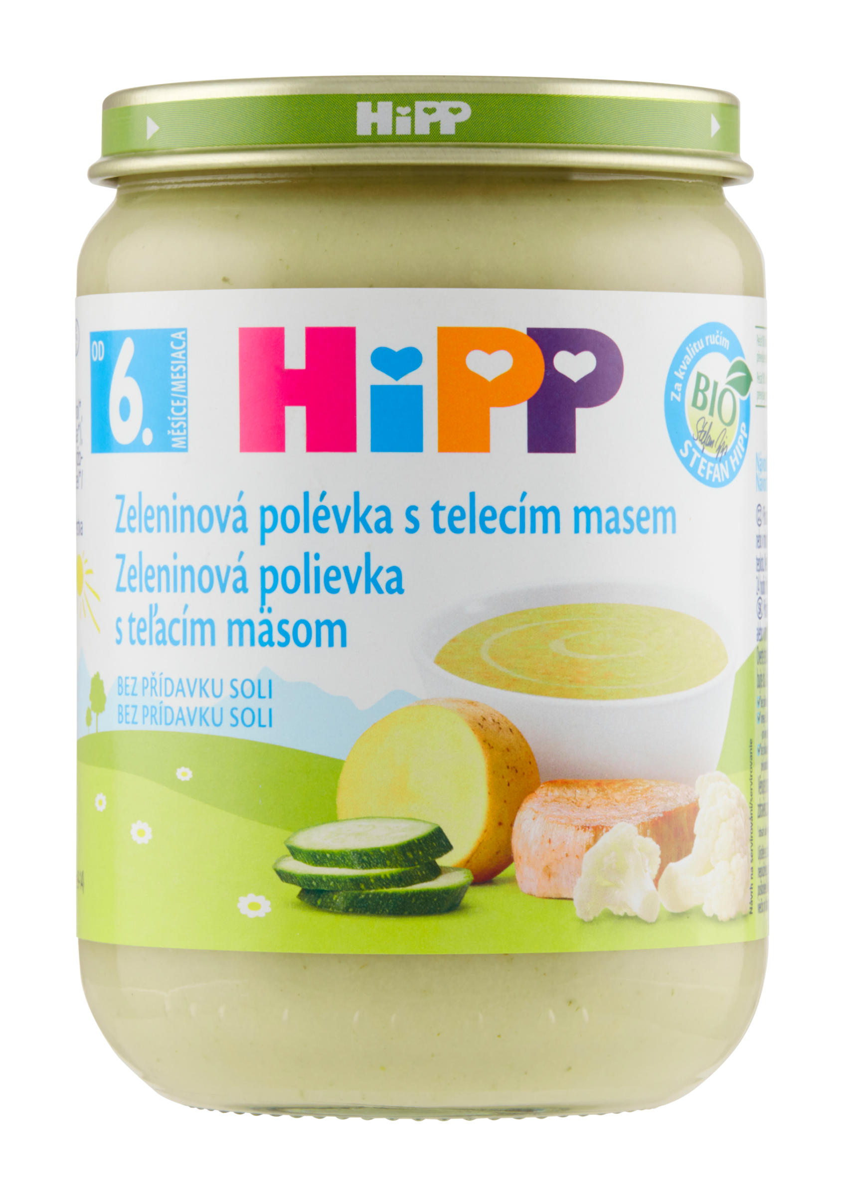 HIPP Polévka zeleninová s telecím BIO 190 g