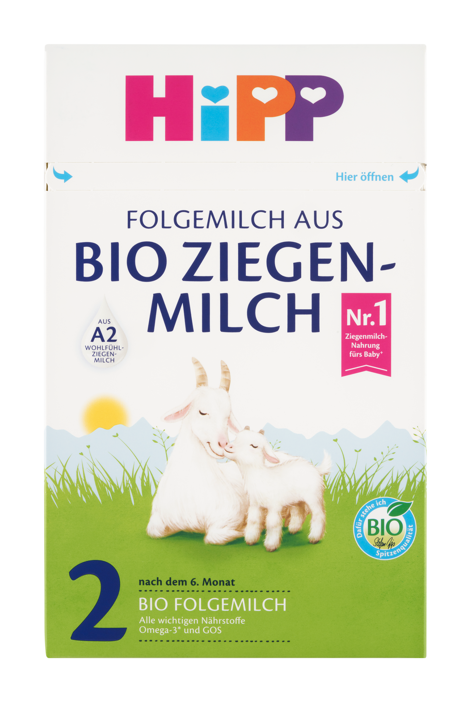 HIPP 2 Kozí mléko od 6. měsíce BIO 400 g