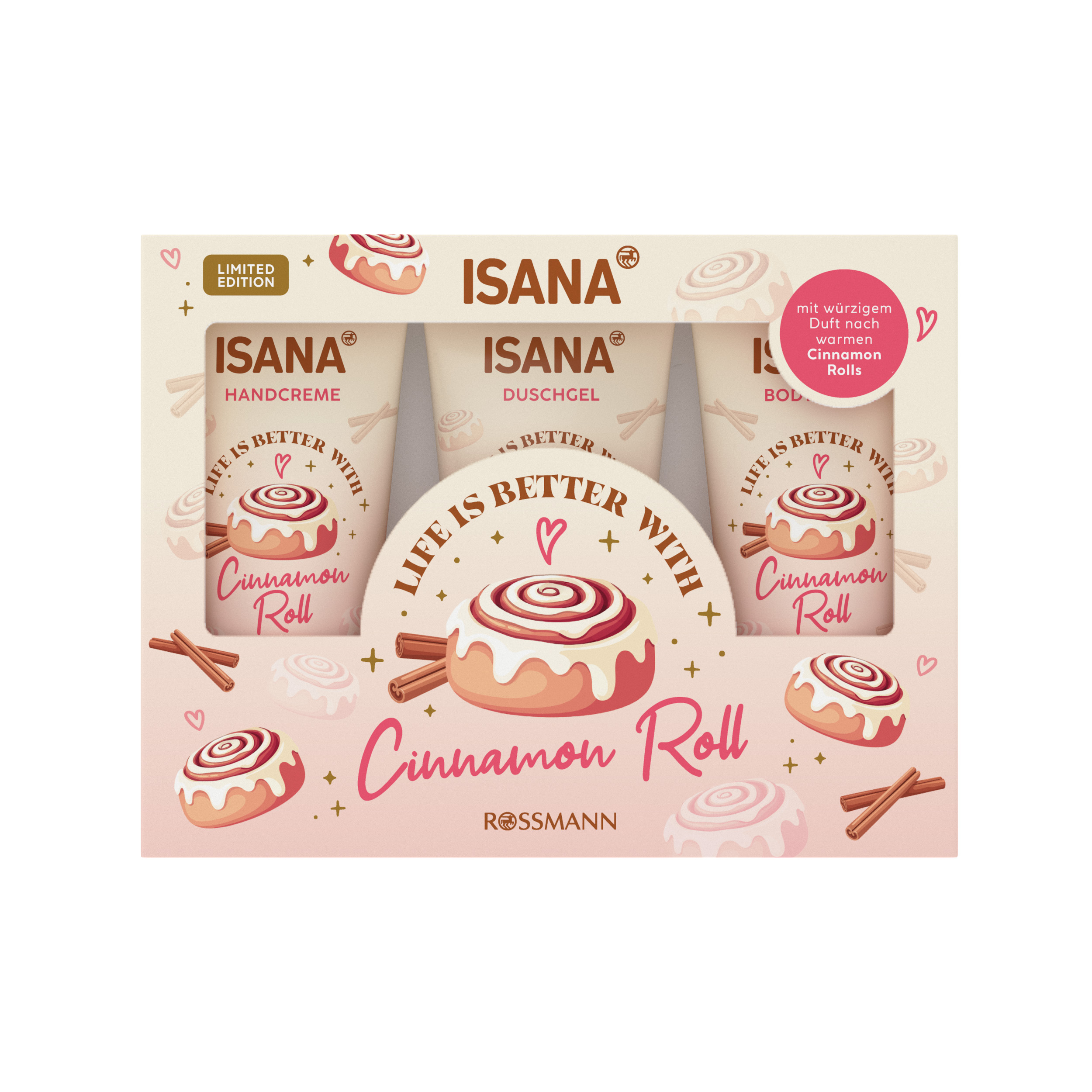 Dárková sada péče o pokožku Cinnamon Roll