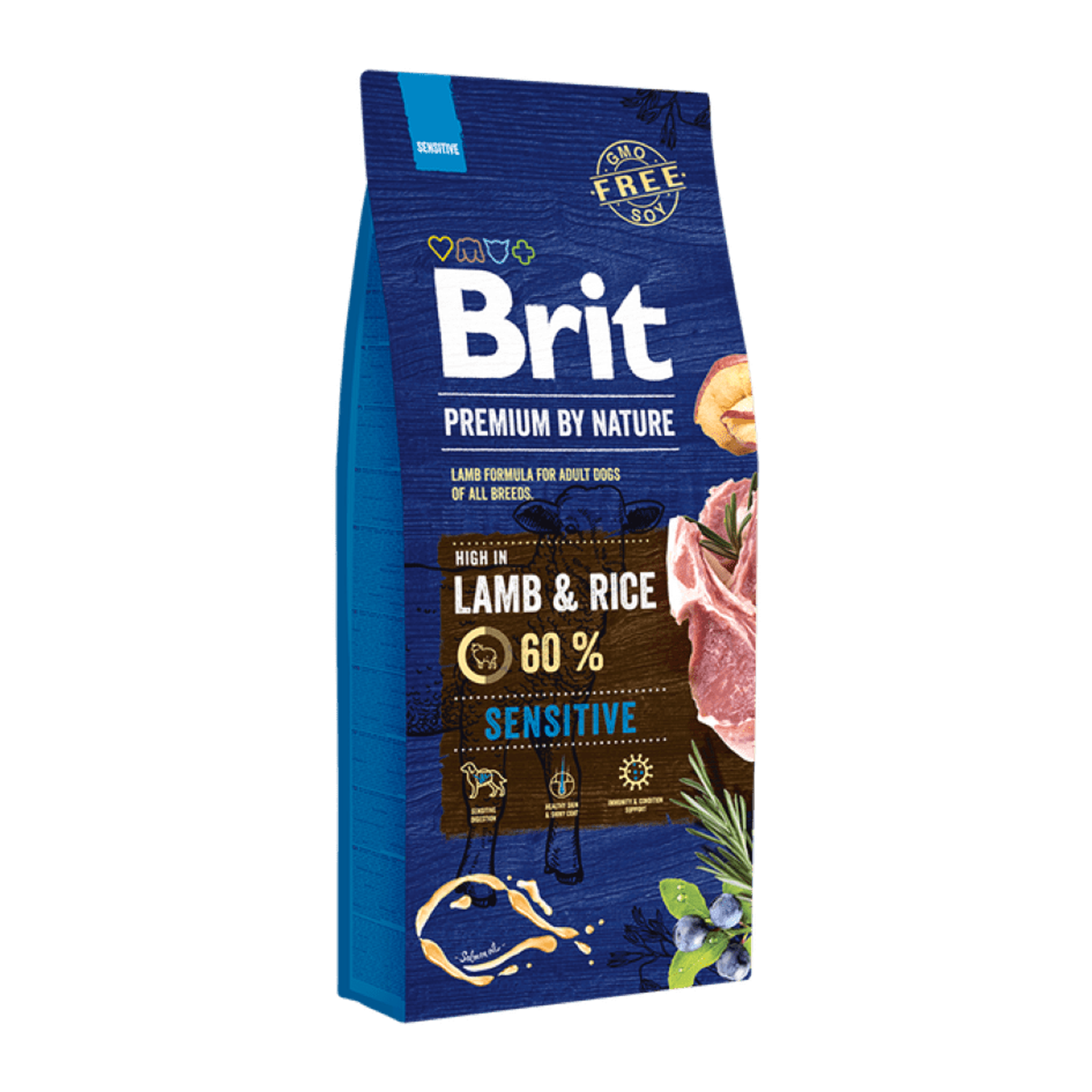 Brit Granule pro psy Premium by Nature Sensitive Jehněčí a rýže 15 kg
