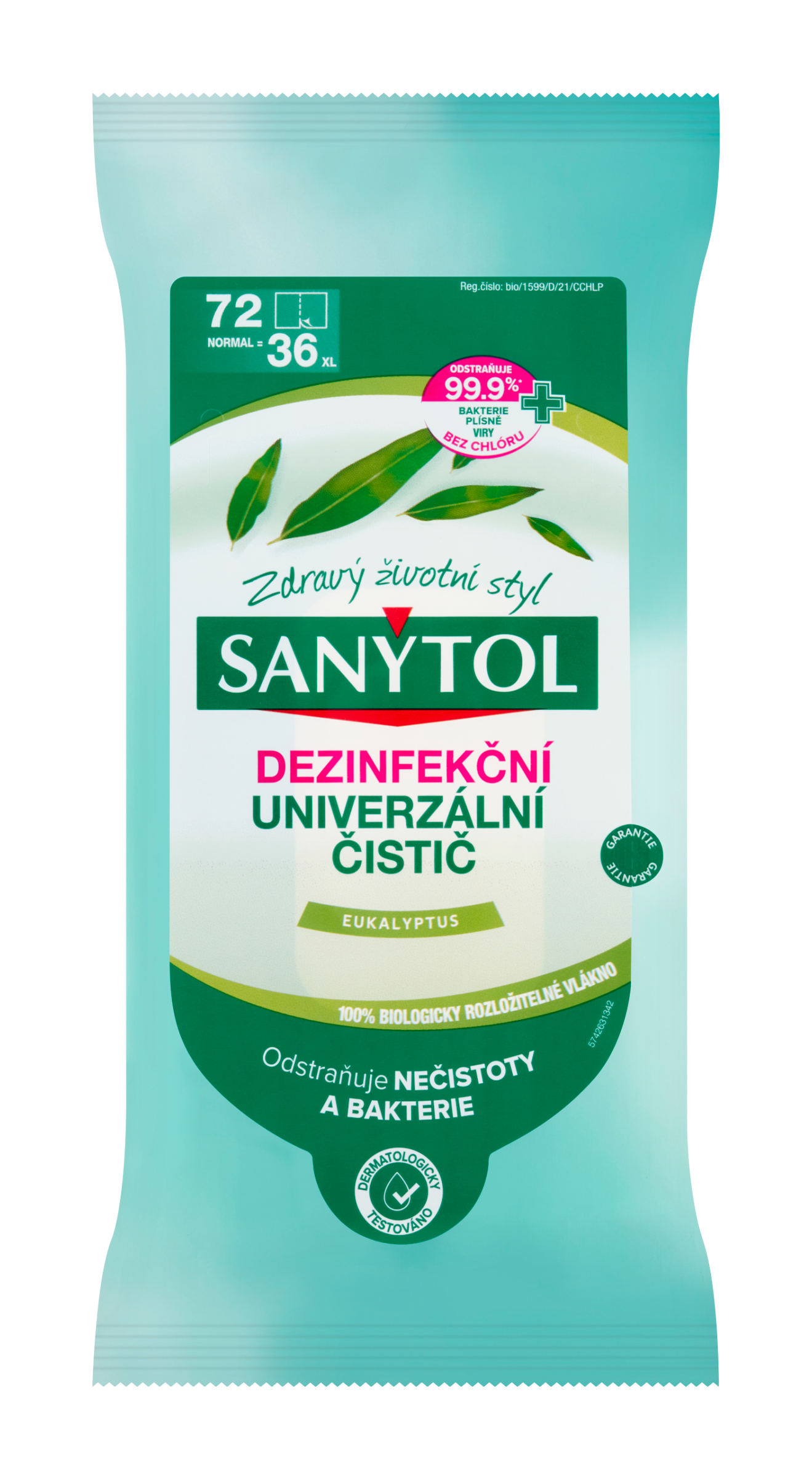  Dezinfekční univerzální čisticí utěrky eukalyptus